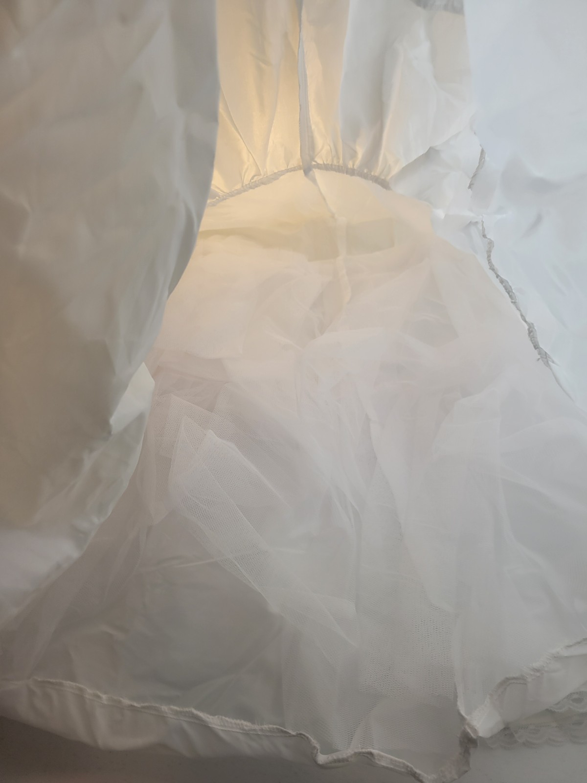 White David's Bridal Ball Gown Half Slip Wedding Skirt Petticoat Women's Size 6