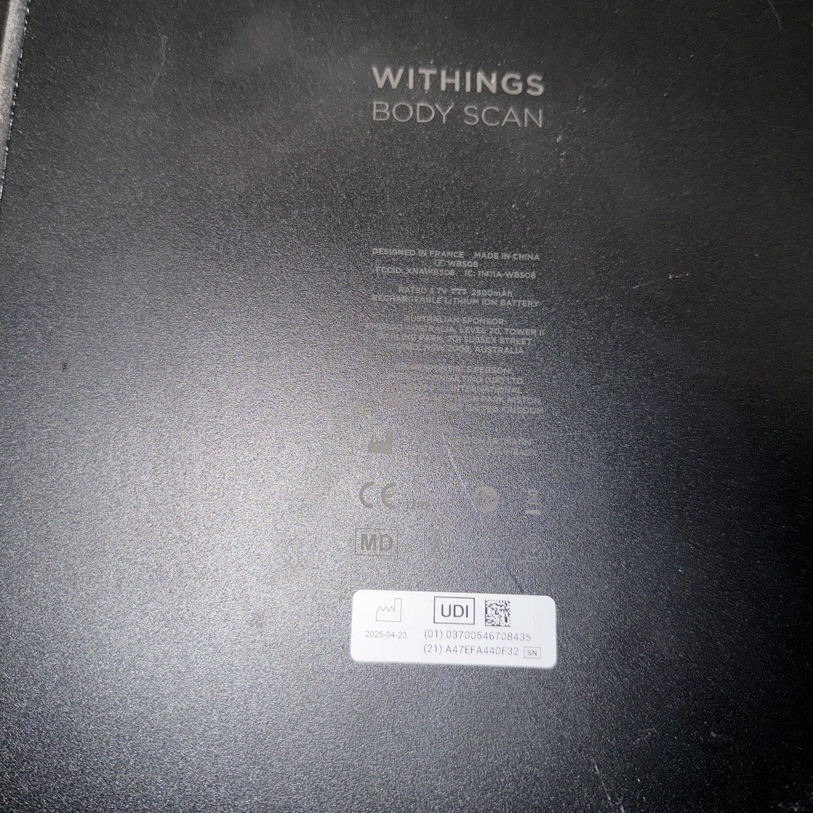 WITHINGS Body Scan - Smart Scale with Segmental Body Composition READ DESC!