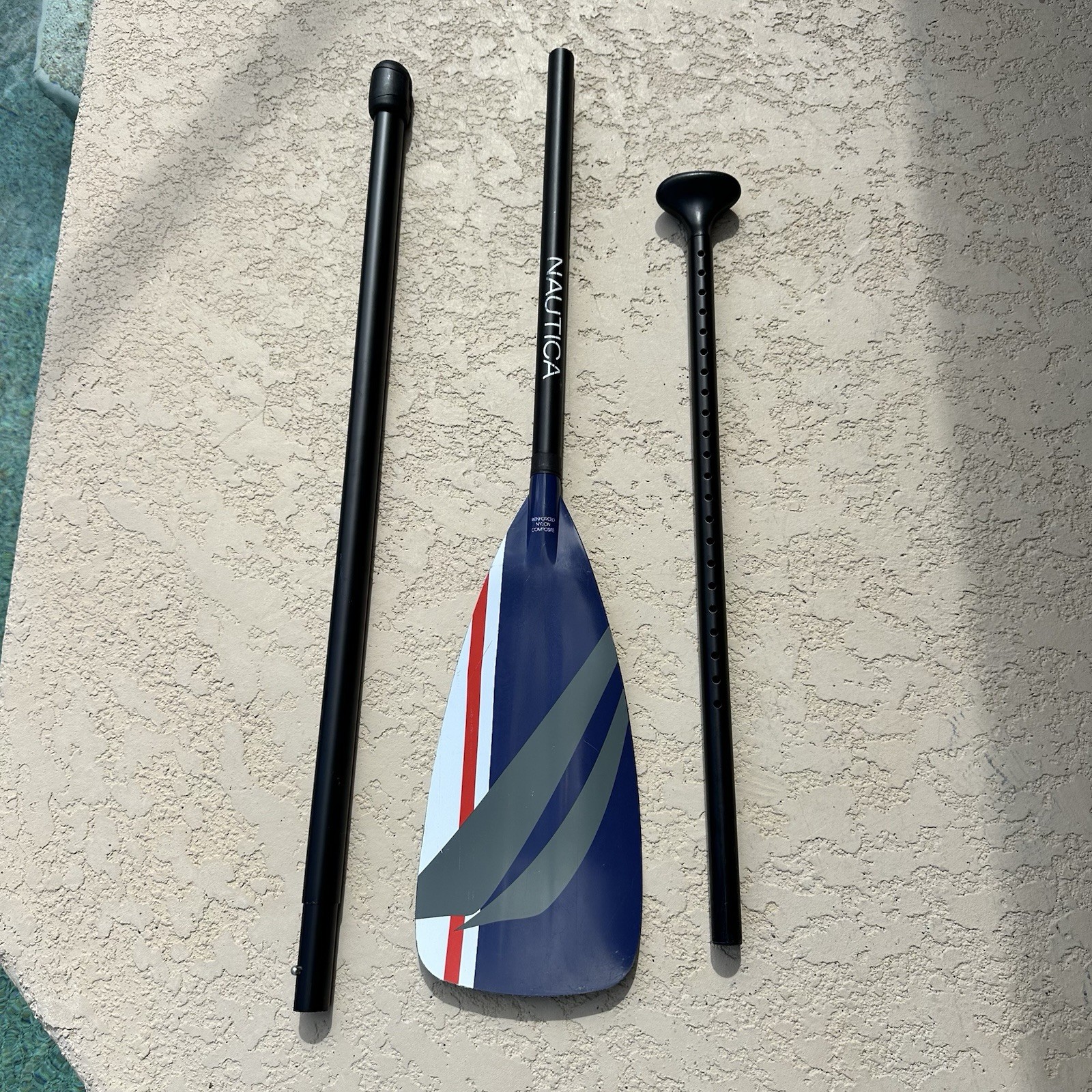 3-Piece Adjustable SUP Paddle –Lightweight, Floating Aluminum Shaft (Nautica)