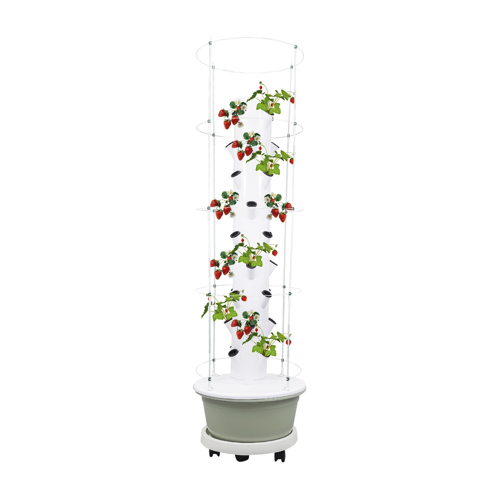 Vertical 36-Pots Hydroponics Tower Set Hydroponic Growing System Home Gardening
