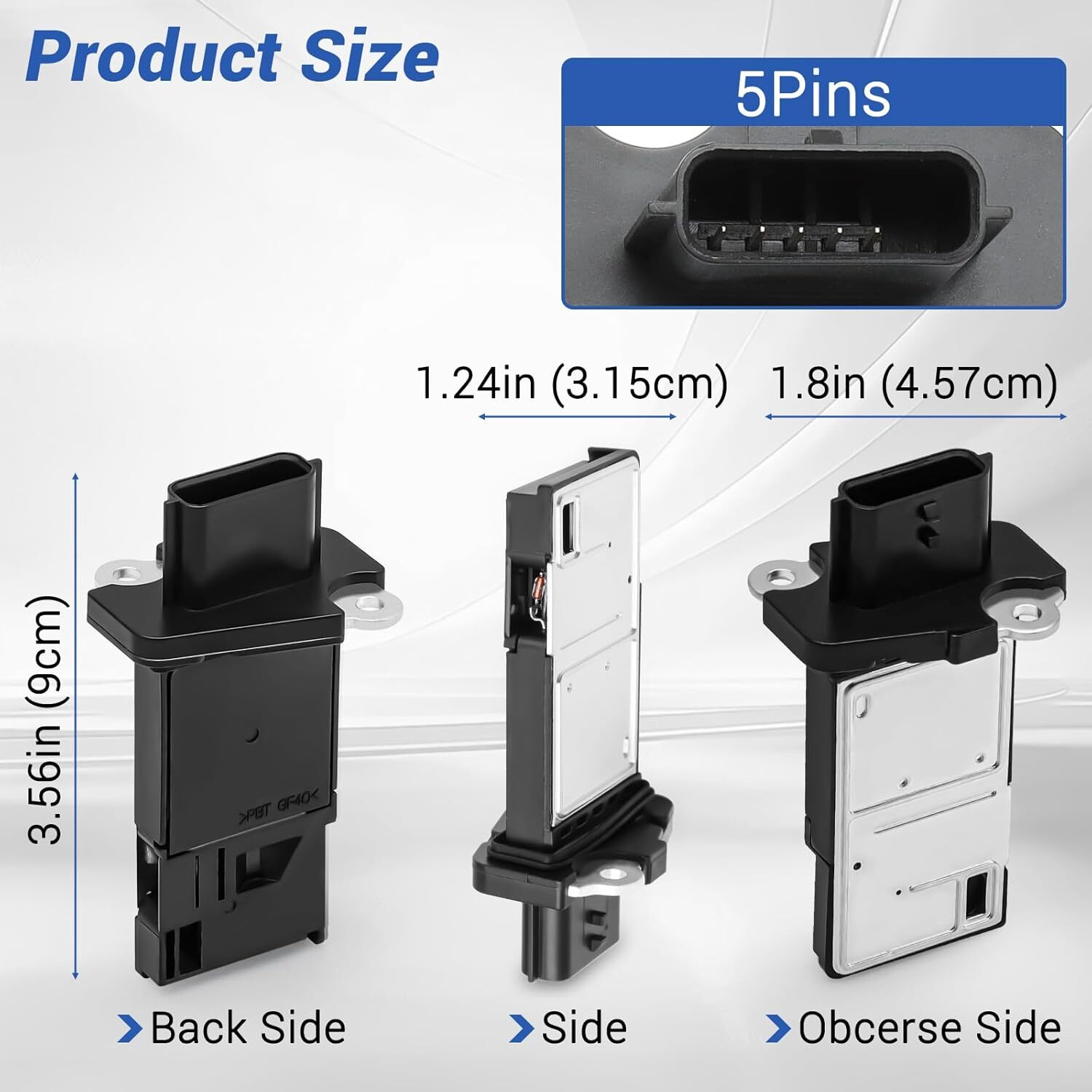 Genuine 22680-7S000 Mass Air Flow Meter Sensor Maf Nissan AFH40M-38 AF-NS01