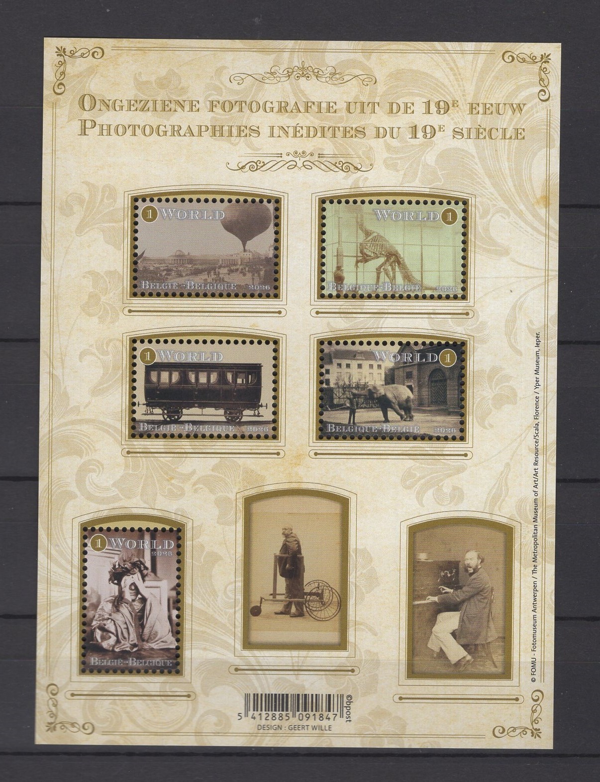 BELGIUM 2026 photography M/S MNH** BLN202602