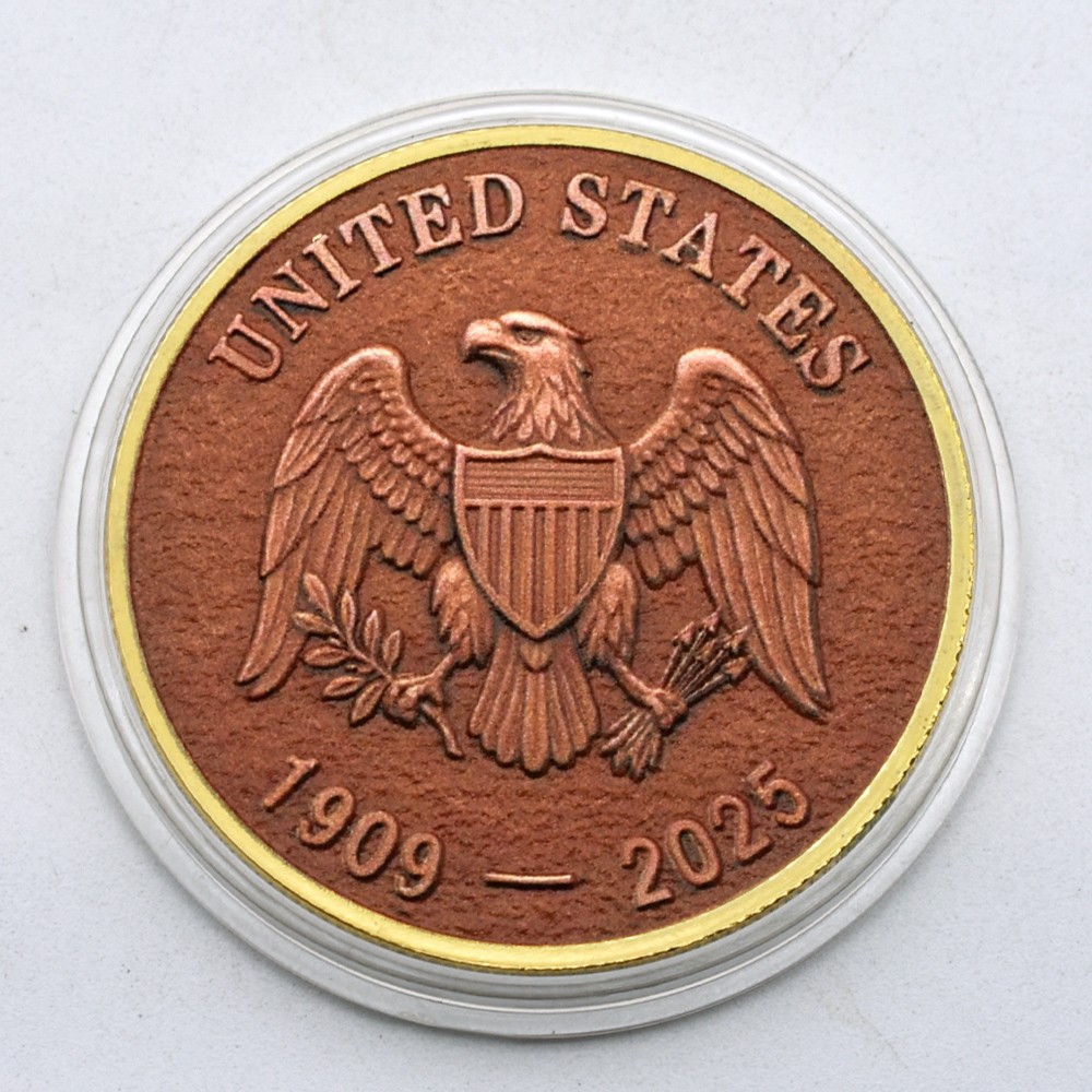 1909-2025 Final Penny Tribute Coin Lincoln Last One Cent Commemorative Medal