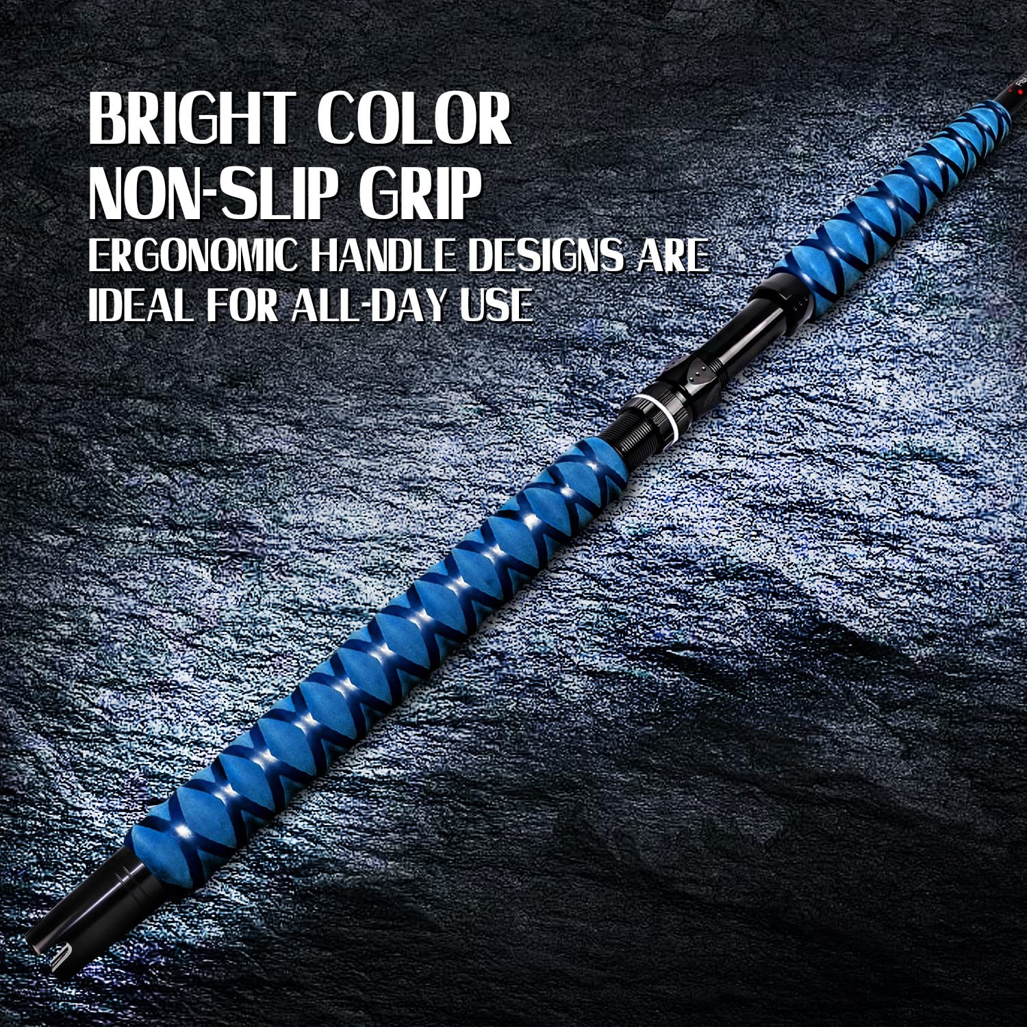 56 120-200lbs Blue Saltwater Fishing Rod Trolling Rod Deep Drop Sea Roller Rod