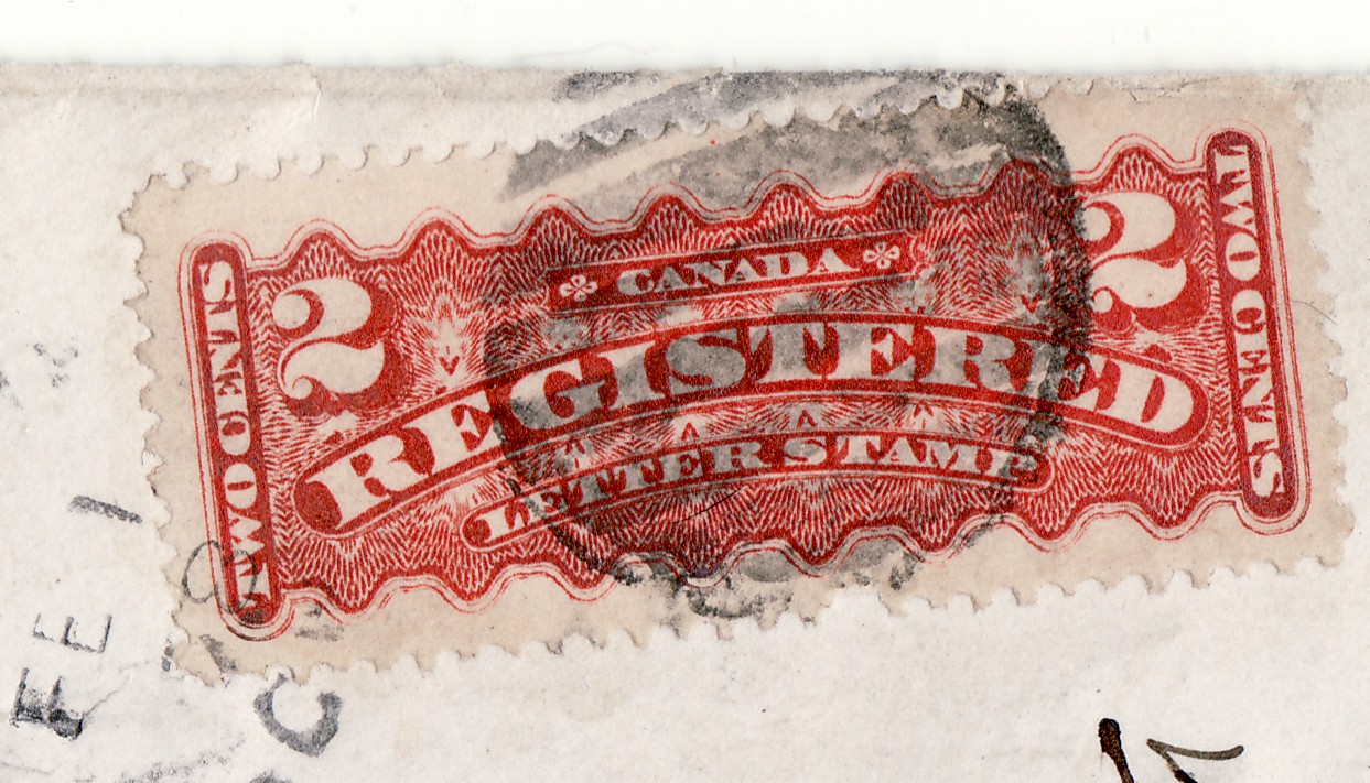 1878 Canada Registered Cover LINDSAY CW to TORONTO - Small Queen + 2c Reg - RPO