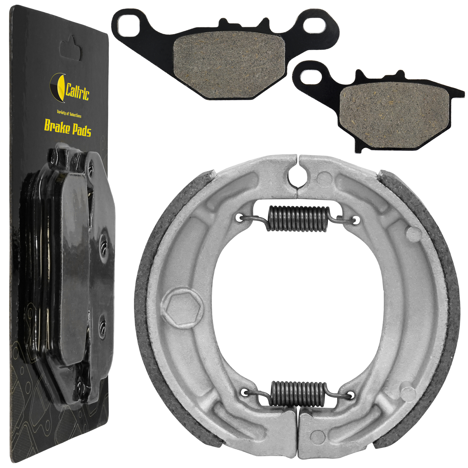 Front Brake Pads and Rear Brake Shoes for Suzuki DR-Z125L DRZ125L 2003-2019