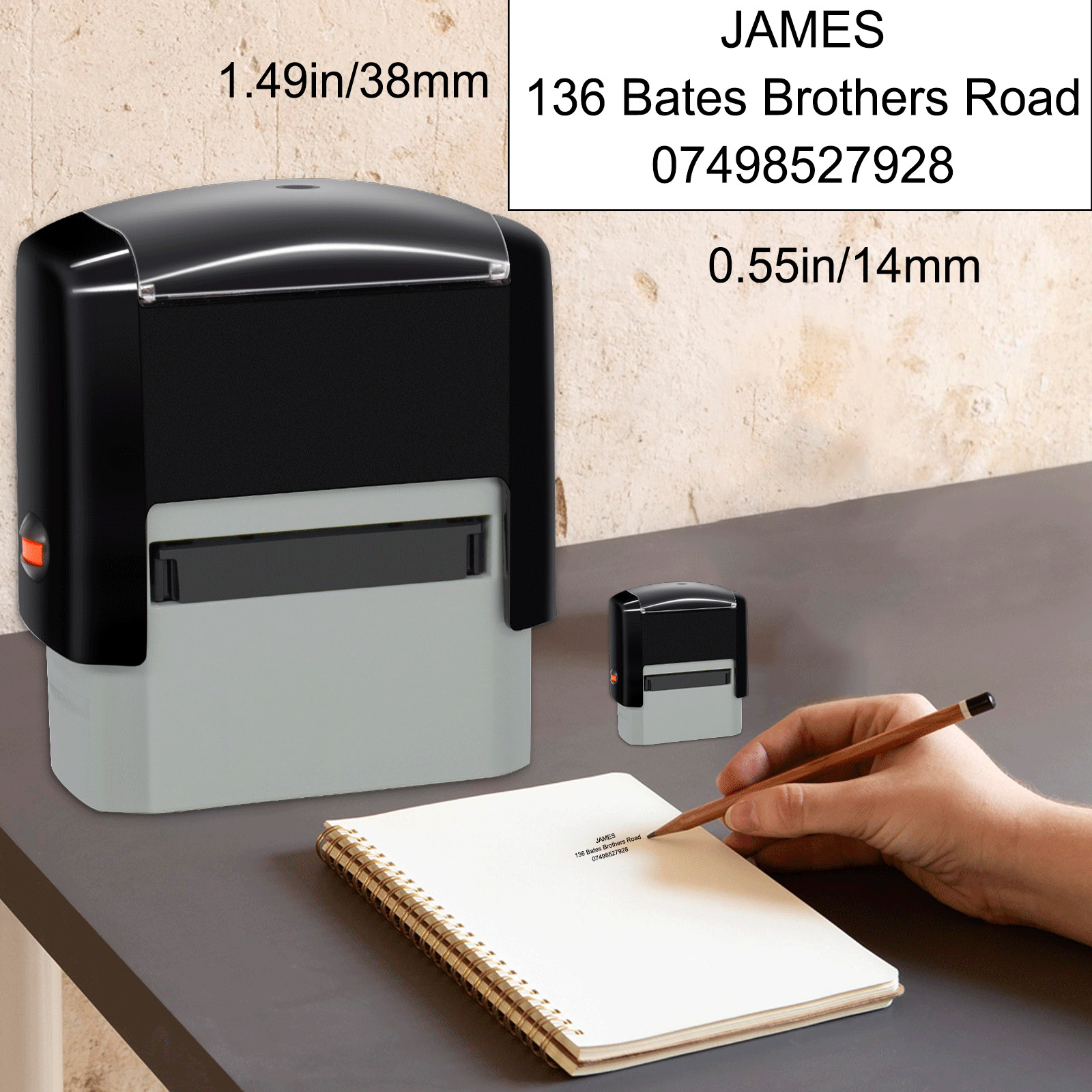 Custom Self-Inking Rubber Stamps Personalized Return Address Up to 3-8 Lines