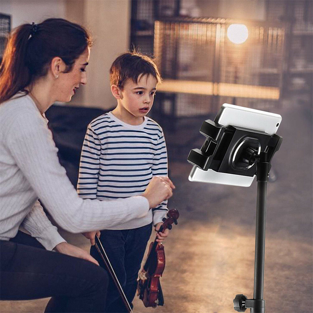 53" Heavy Duty Universal Floor Tablet Tripod Stand Adjust for iPad Pro 4.7-12.9"