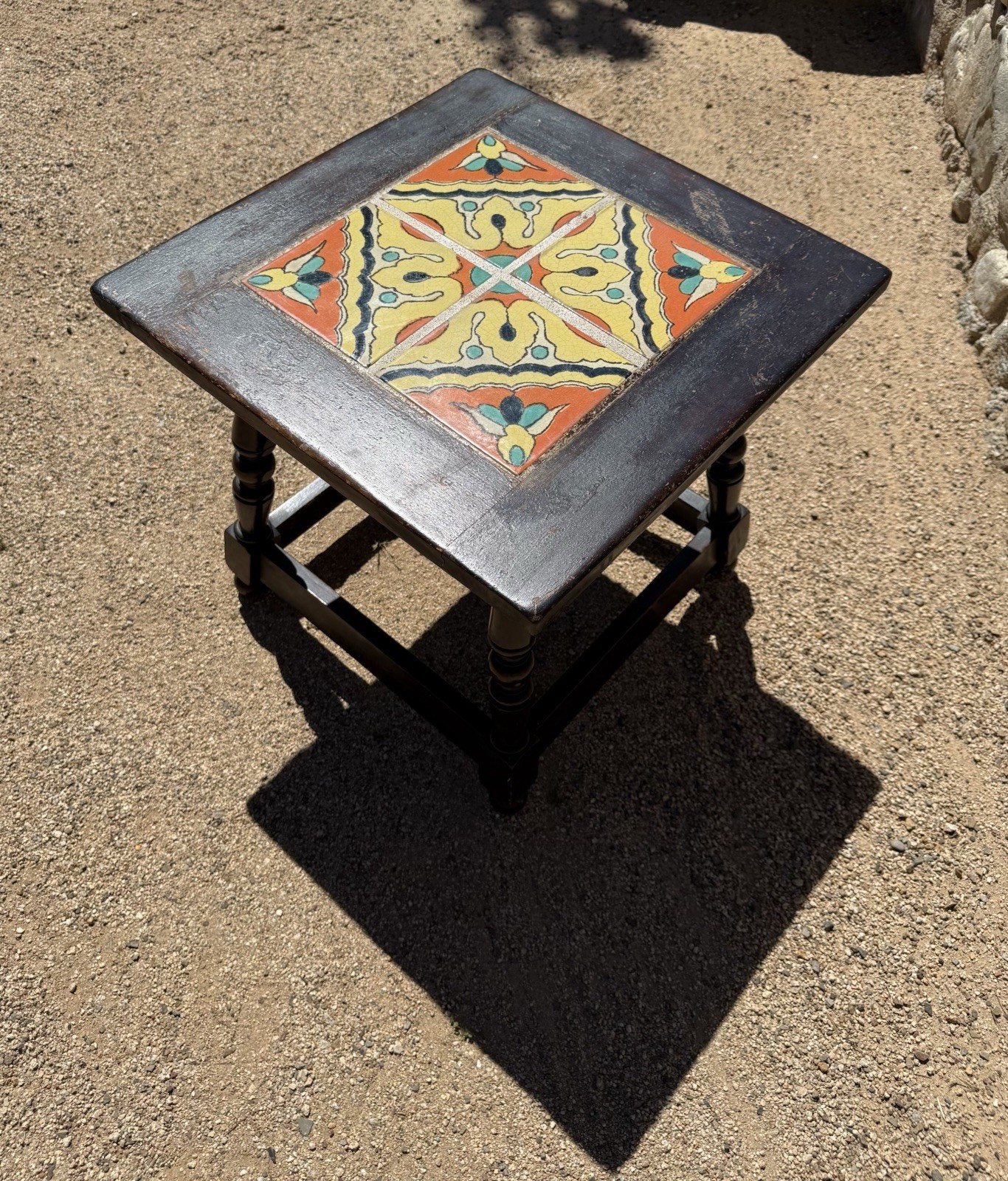 VINTAGE CALIFORNIA TILE TABLE SPANISH REVIVAL 1920s D&M TAYLOR MONTEREY ANTIQUE
