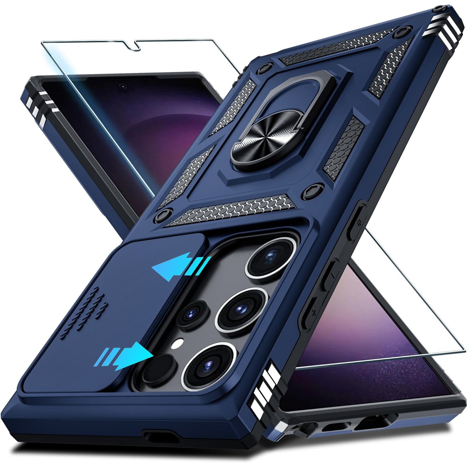 For Samsung Galaxy S26 Ultra Case /S26/S26 Plus Phone Cover  + Tempered Glass