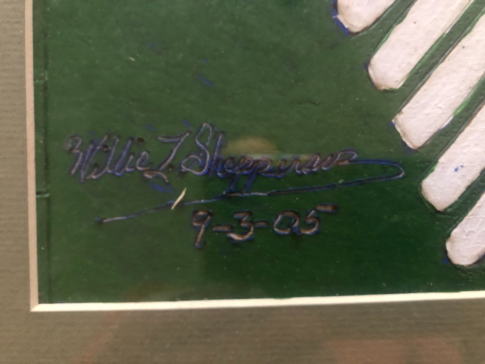 2005 painting by WILLIE L SHEPPERSON Mrs. Rawlins (?), his teacher civil rights