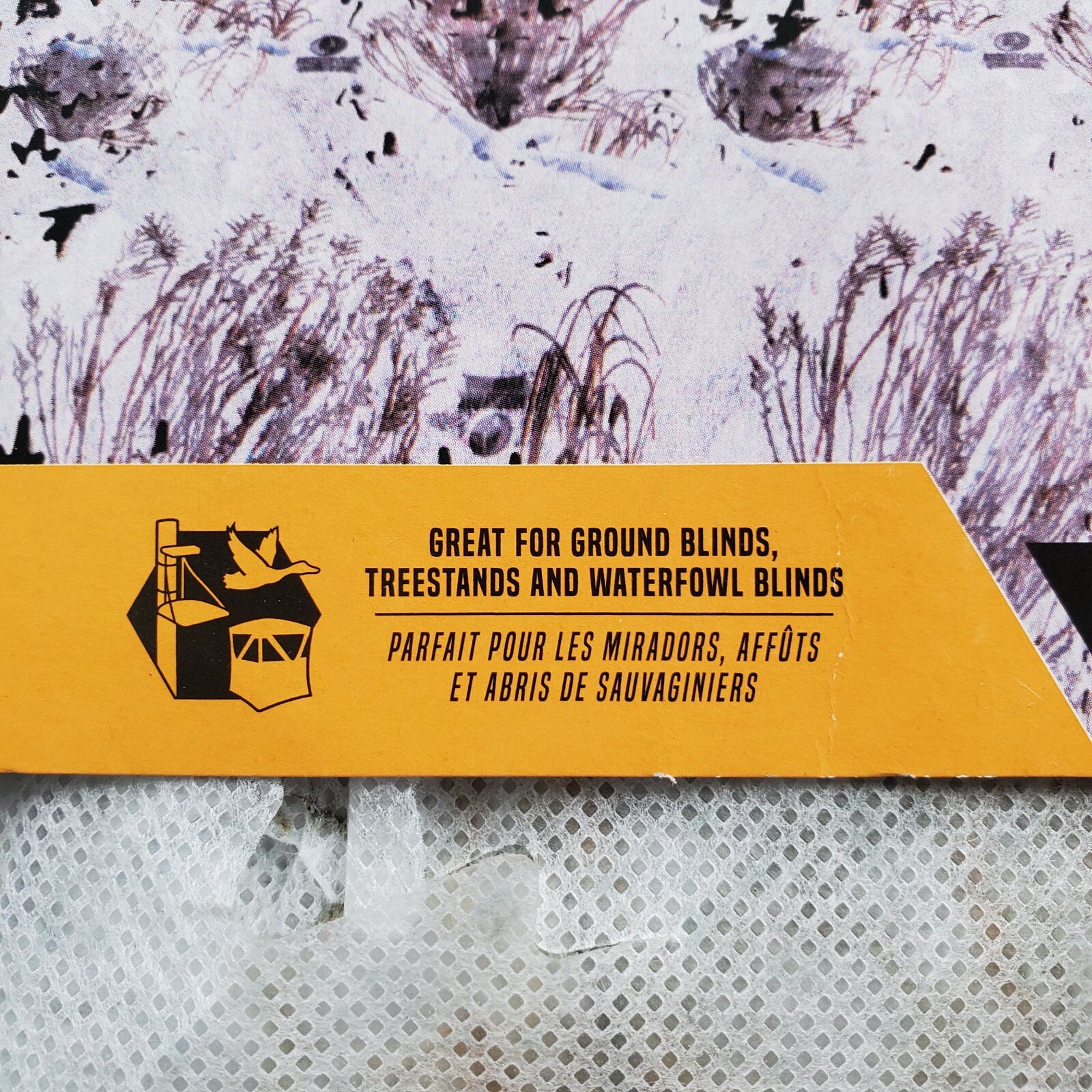 Vanish Omnitex 3D Blind Fabric Brush Winter 56x12' Snow Camo Hunting Mossy Oak