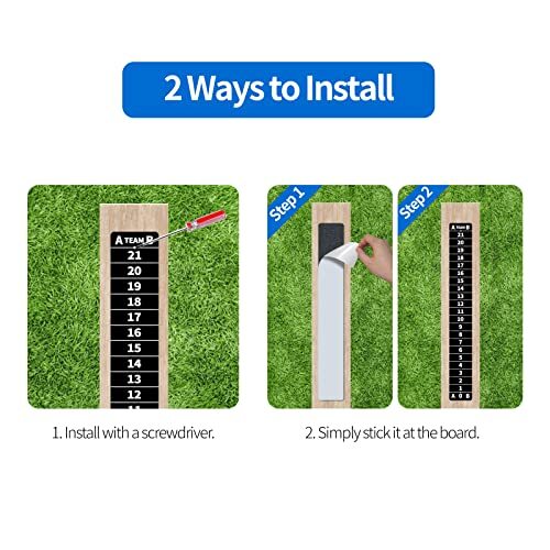 YOUXIFUN Cornhole Scoreboard with Magnetic, 2 Score Keppers Keep Track of