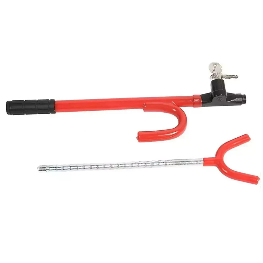 Steering Wheel Lock The Club Twin Hooks Anti Theft Universal Car Van Truck SUV