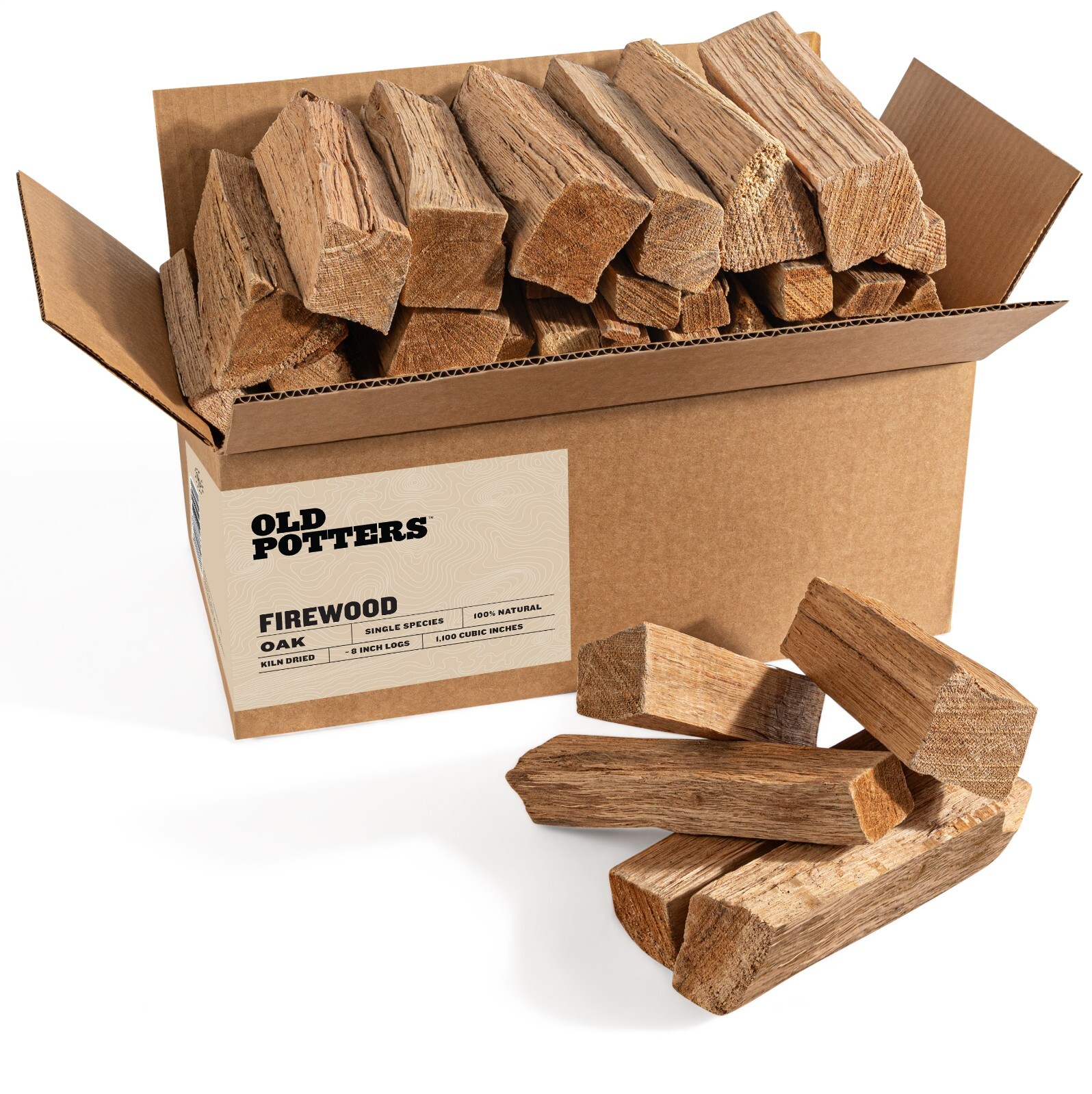 Kiln-Dried Firewood, 8"-16" Logs, ideal for  Cooking wood for stoves, grilling.