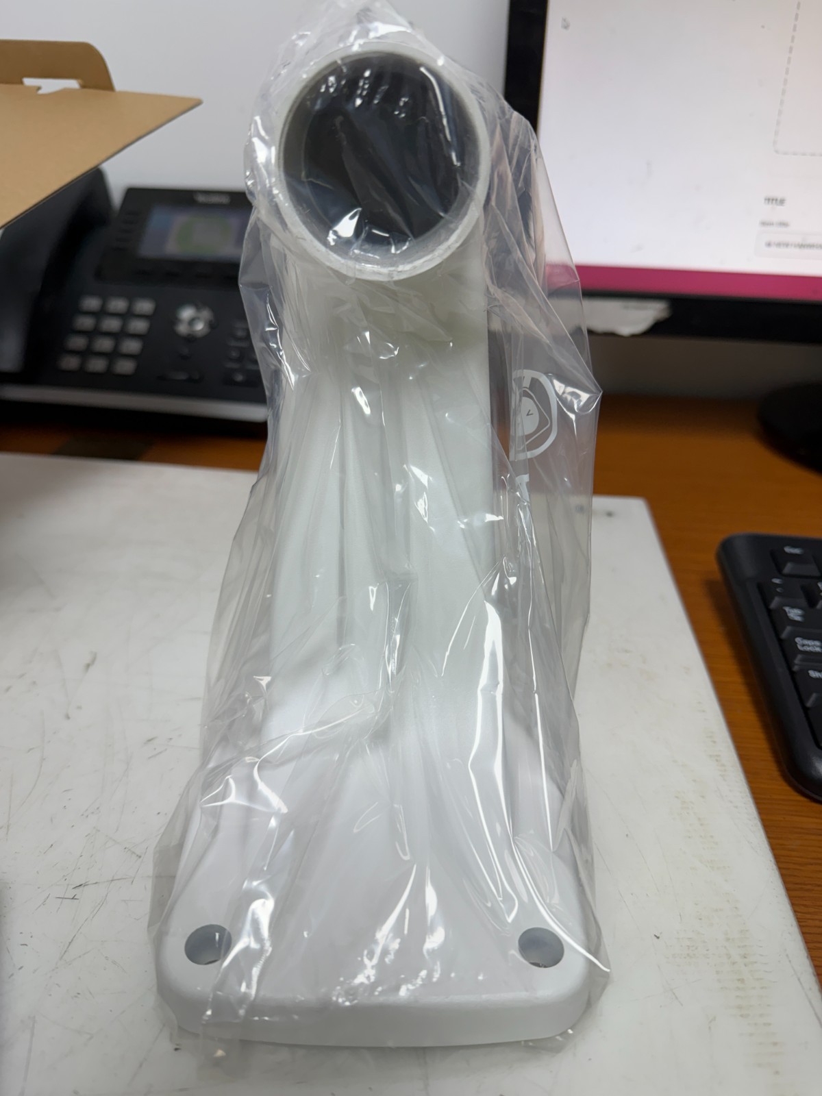 👀NEW HANWHA TECHWIN WHITE WALL MOUNT BRACKET FOR SMART DOME CAMERA SBP-300WMW1