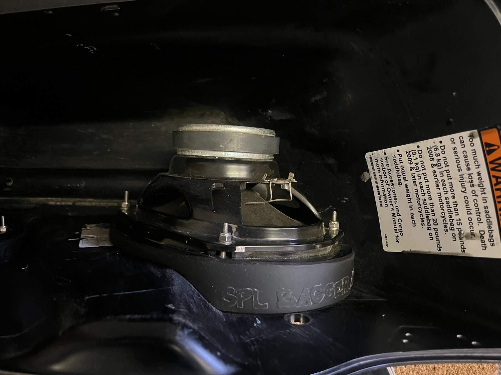 6x9 Quad Harley Saddlebag Speaker Mounting Ring Adapters w/GRILLS 2014-2023