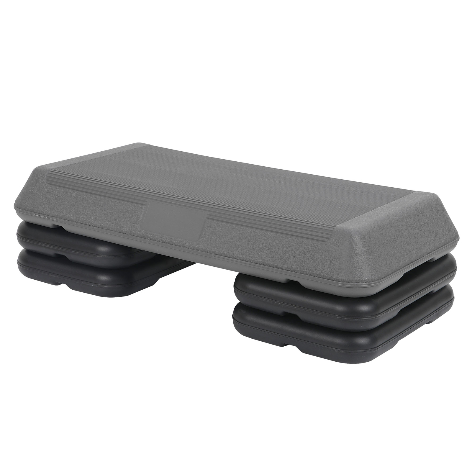 28" Height-Adjustable 4 - 6 - 8" Aerobic Step Non-Slip Surface Platform Fitness