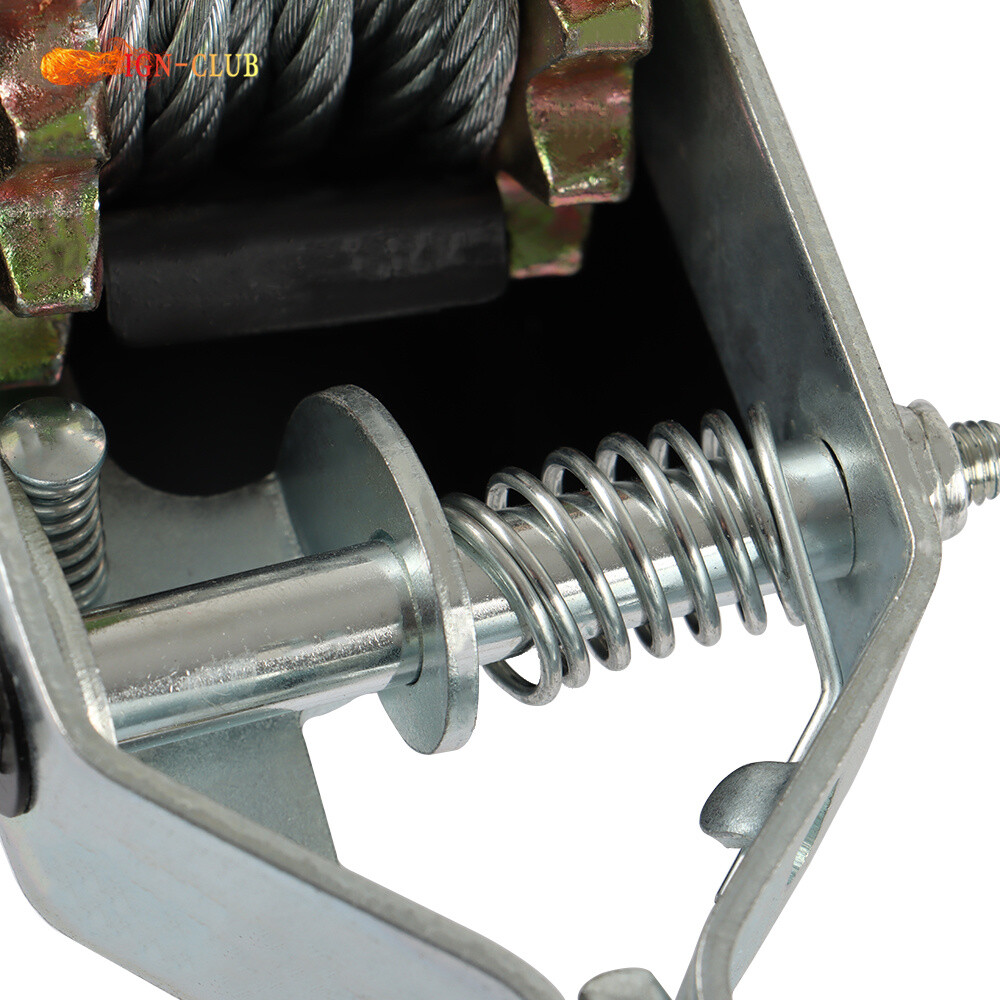 2 Ton Come Along Winch Heavy Duty 2 Hook Steel Cable Dual Gear Power Puller