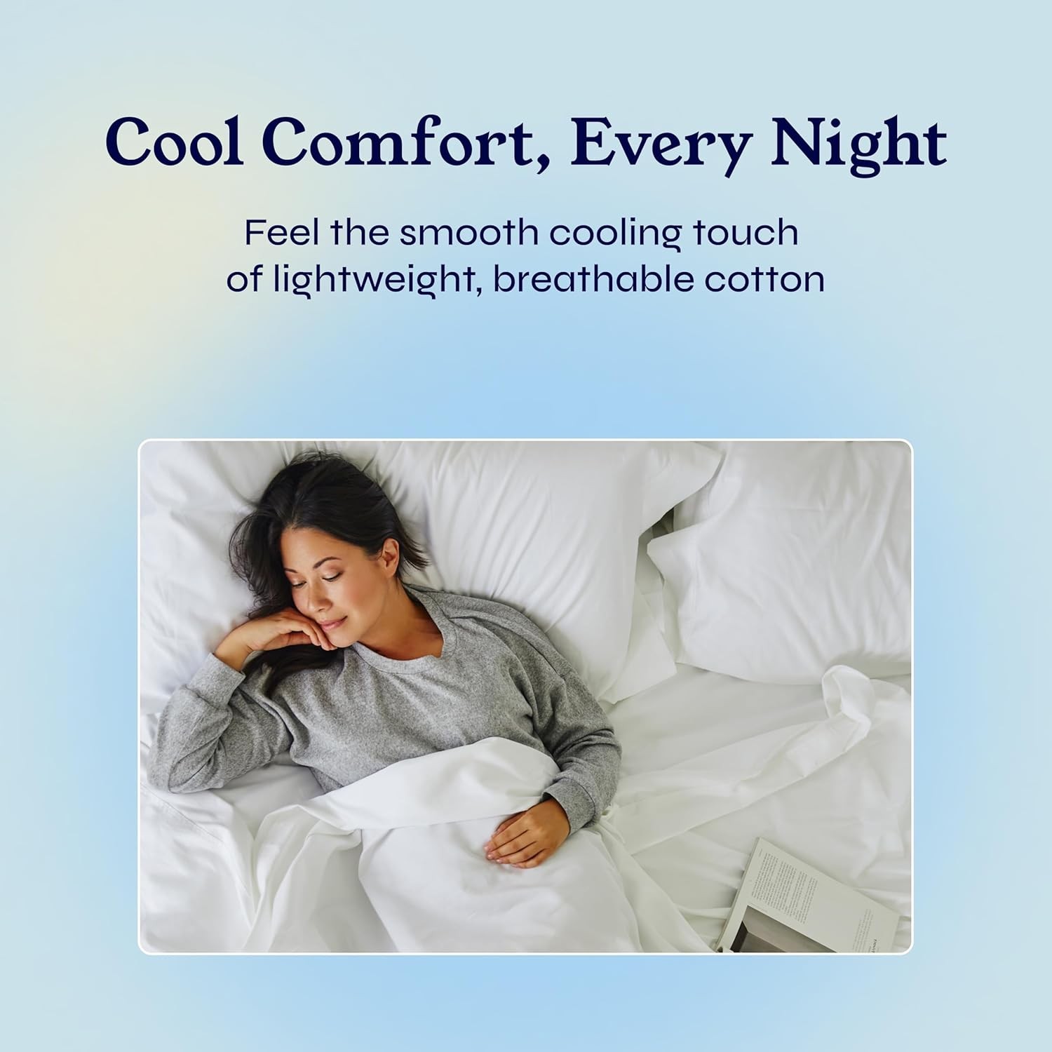 Full-Size Bedding Set—Soft 400-Thread-Count Sateen Fabric