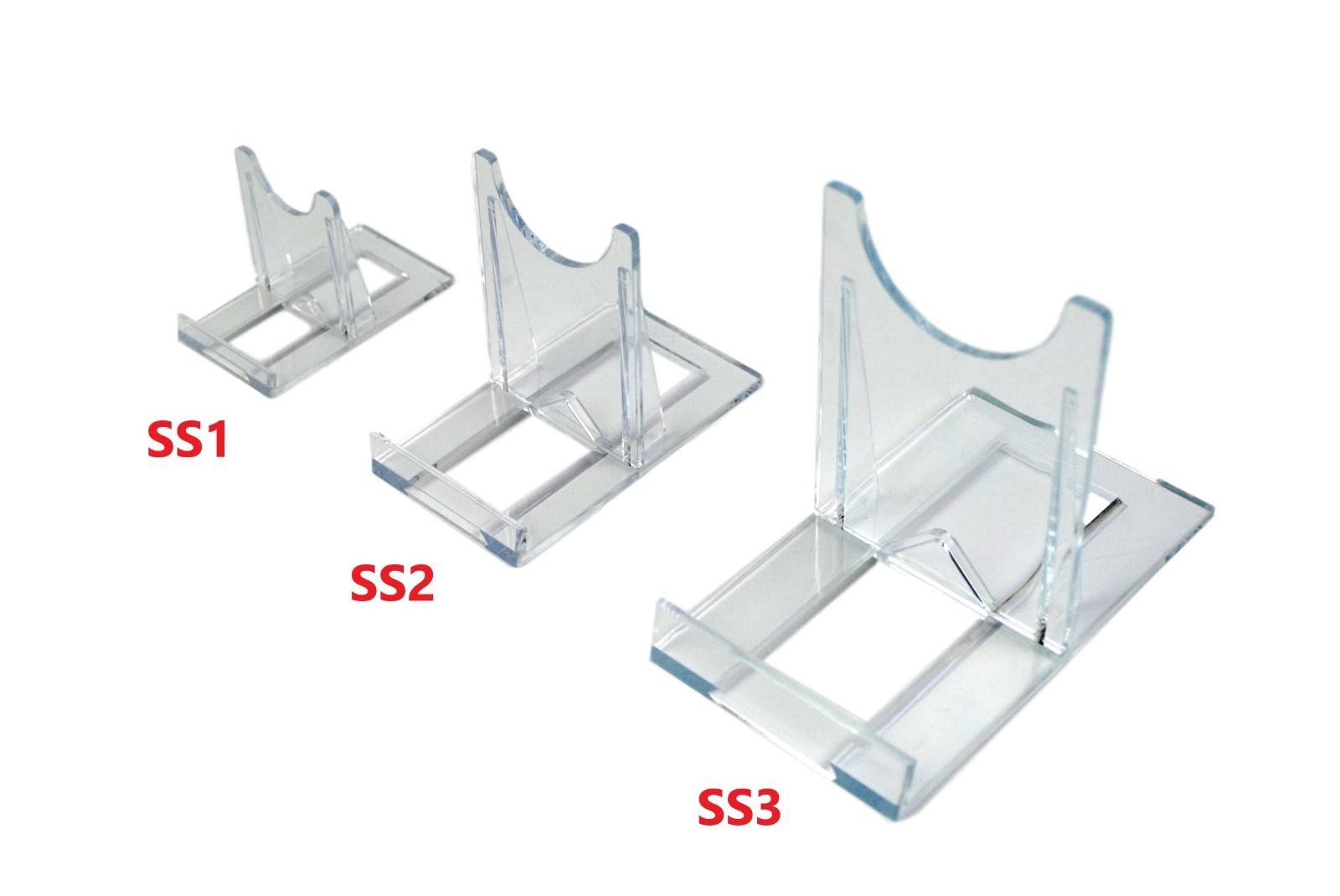 SS1 Blu-ray / DVD Steelbook Small Clear Plastic Display Stands (Pack of 10)