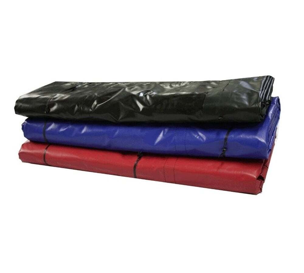Black Superlight 14oz Flatbed Trailer Lumber Tarp 24x27 (8' Drop)
