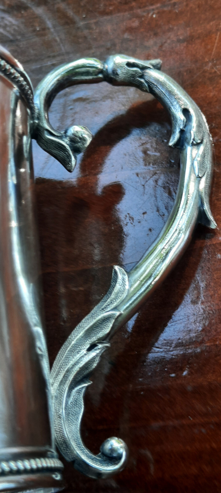 Pure Silver Coin Tift & Whiting Small Beaded Cup 69 grams, no Mono