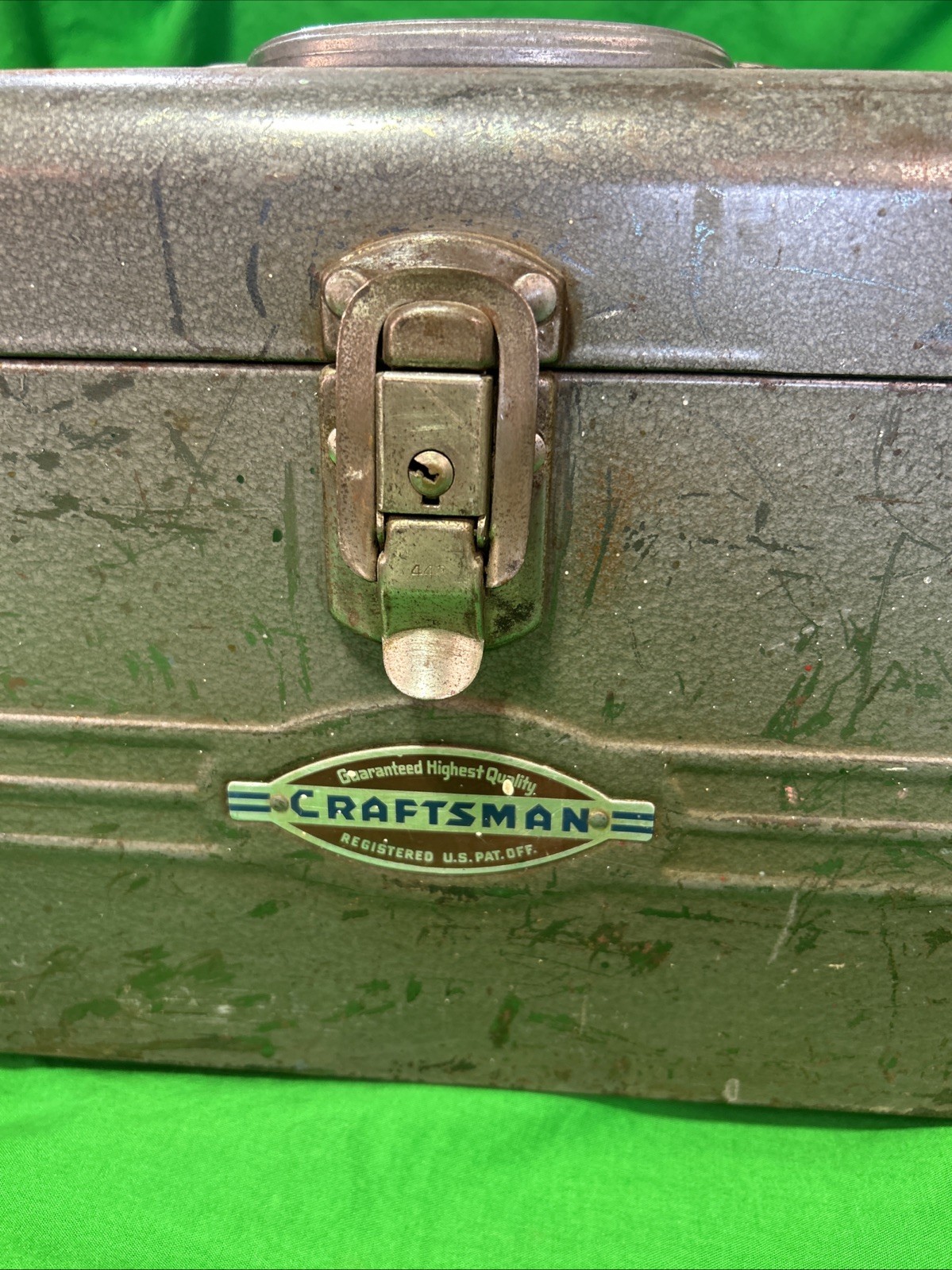 Craftsman 6517 Carpenters Toolbox w/Tray -1950's Logo