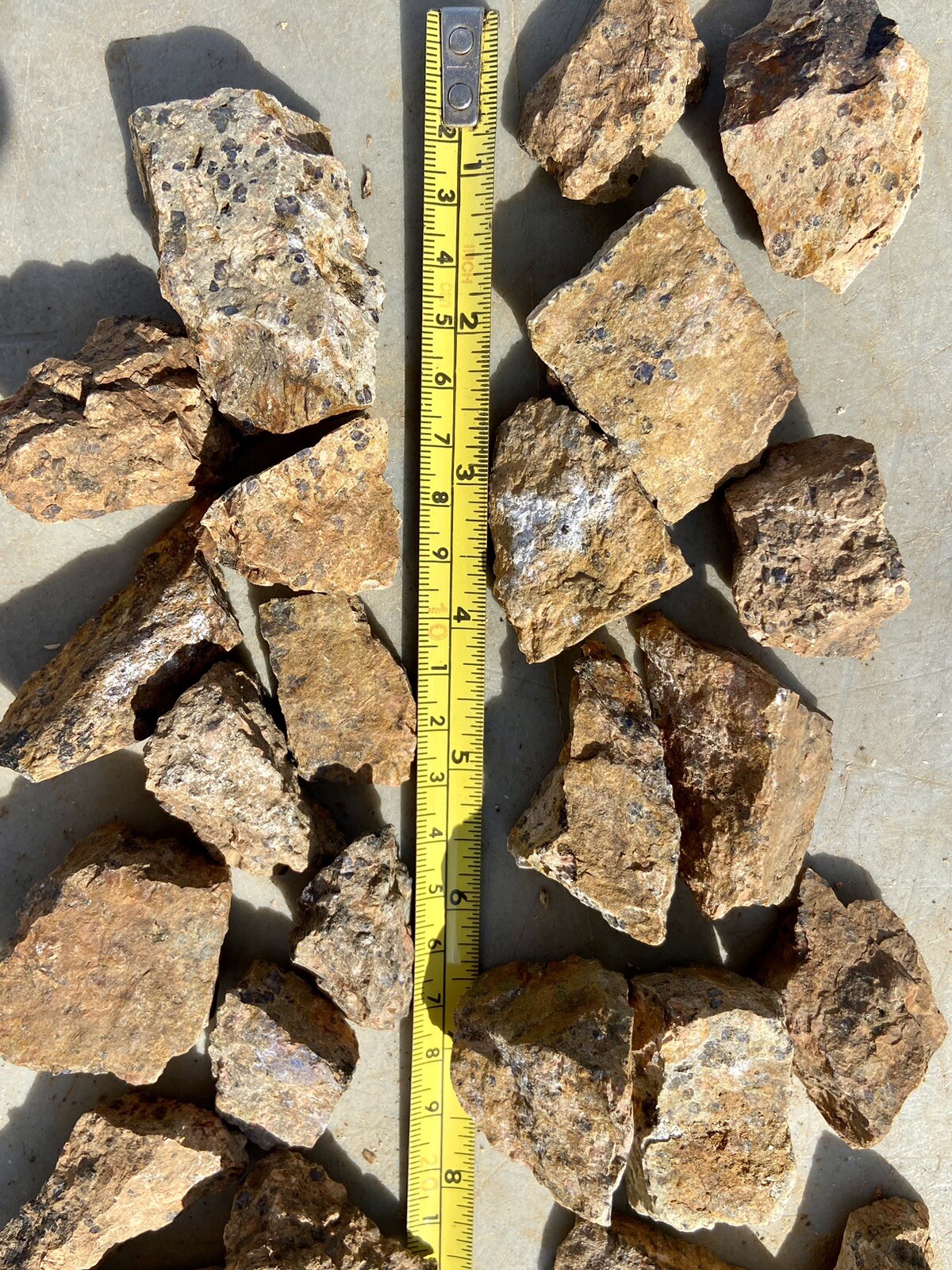 QUALITY* 3# Tumble Size Pieces of Llano, TX “Llanite” Approx. 50 Pcs Per Lot