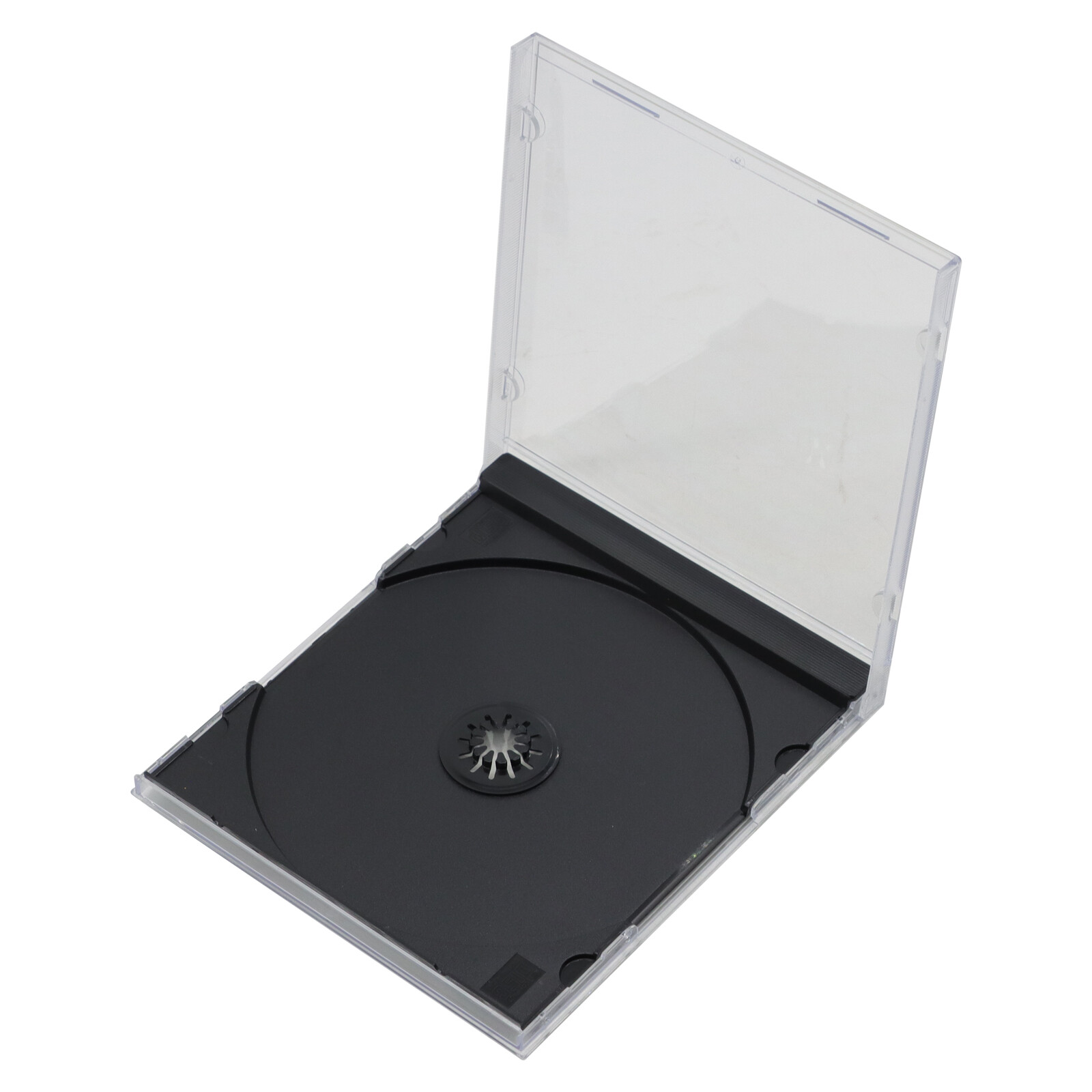 Lots Standard Clear Single CD Jewel Storage Cases 1- Disc Assembled Black Tray