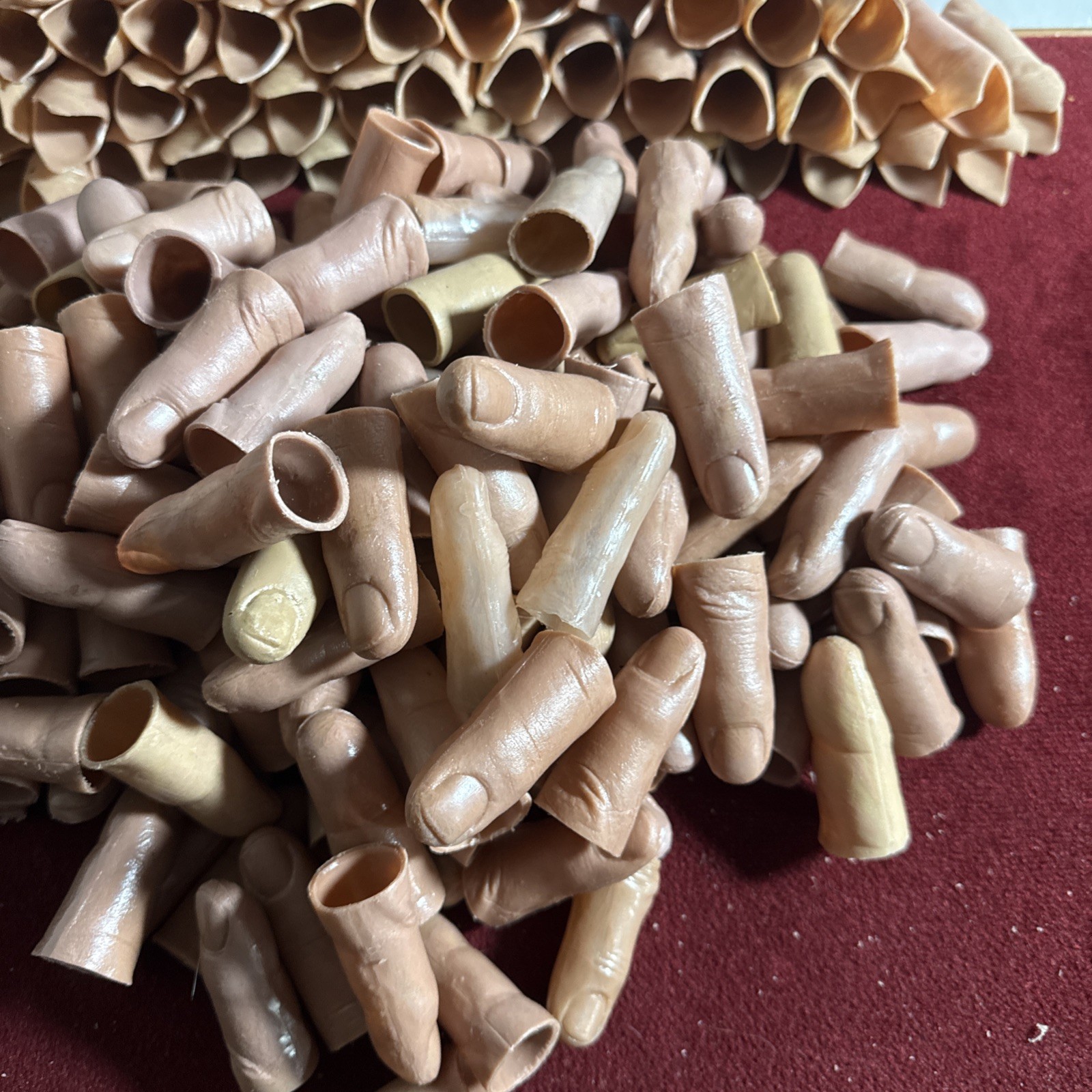 Huge Lot Of Six Curved Finger - Thumb/Finger Tip Gimmicks Magician’s Secret NOS