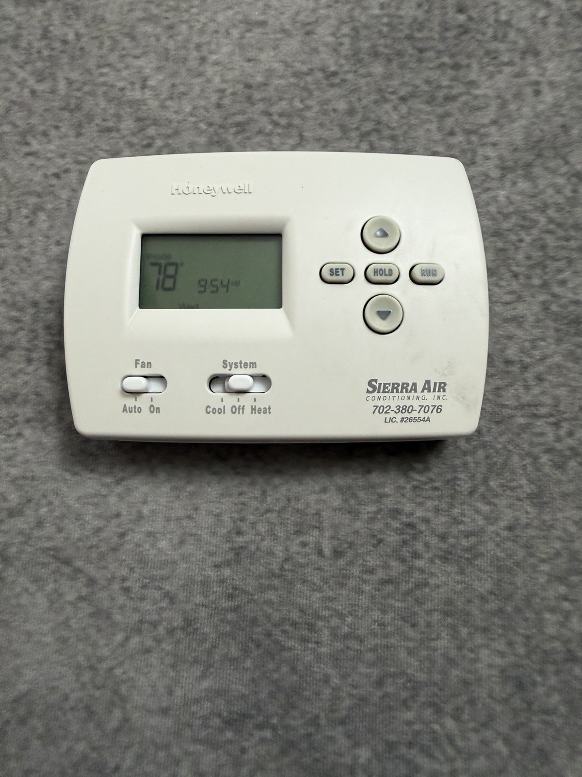 Honeywell PRO 4000 Programmable Thermostat 5-2 Day (TH4110D1007) Base Plate