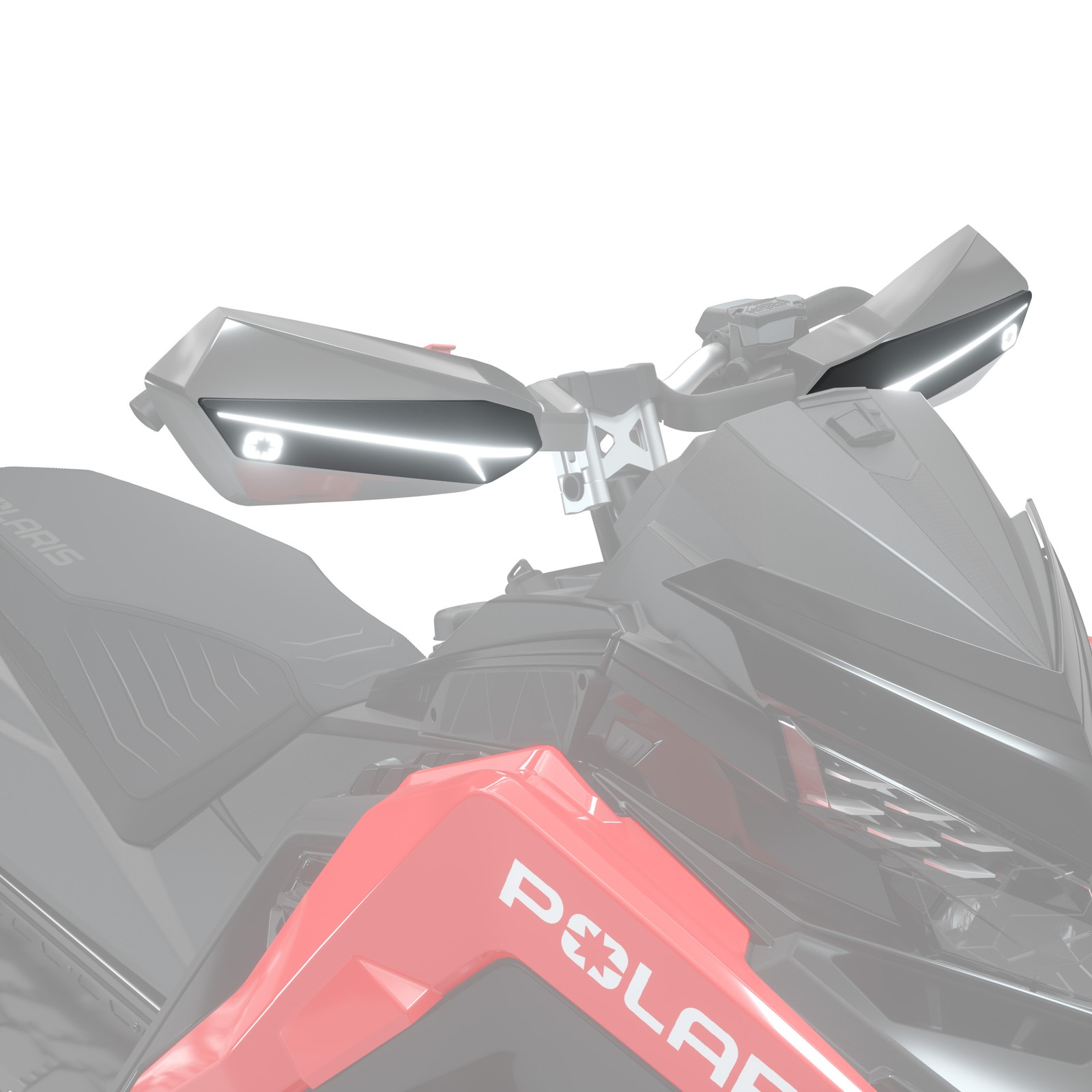 Polaris Defend Handguard Signature Light, for Snowmobile Models - 2890117