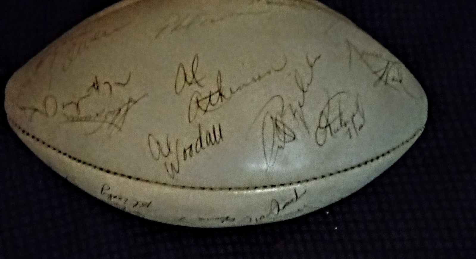 New York Jets 1974 Team Signed Football 1 JSA COA 36 Signatures W Display Case