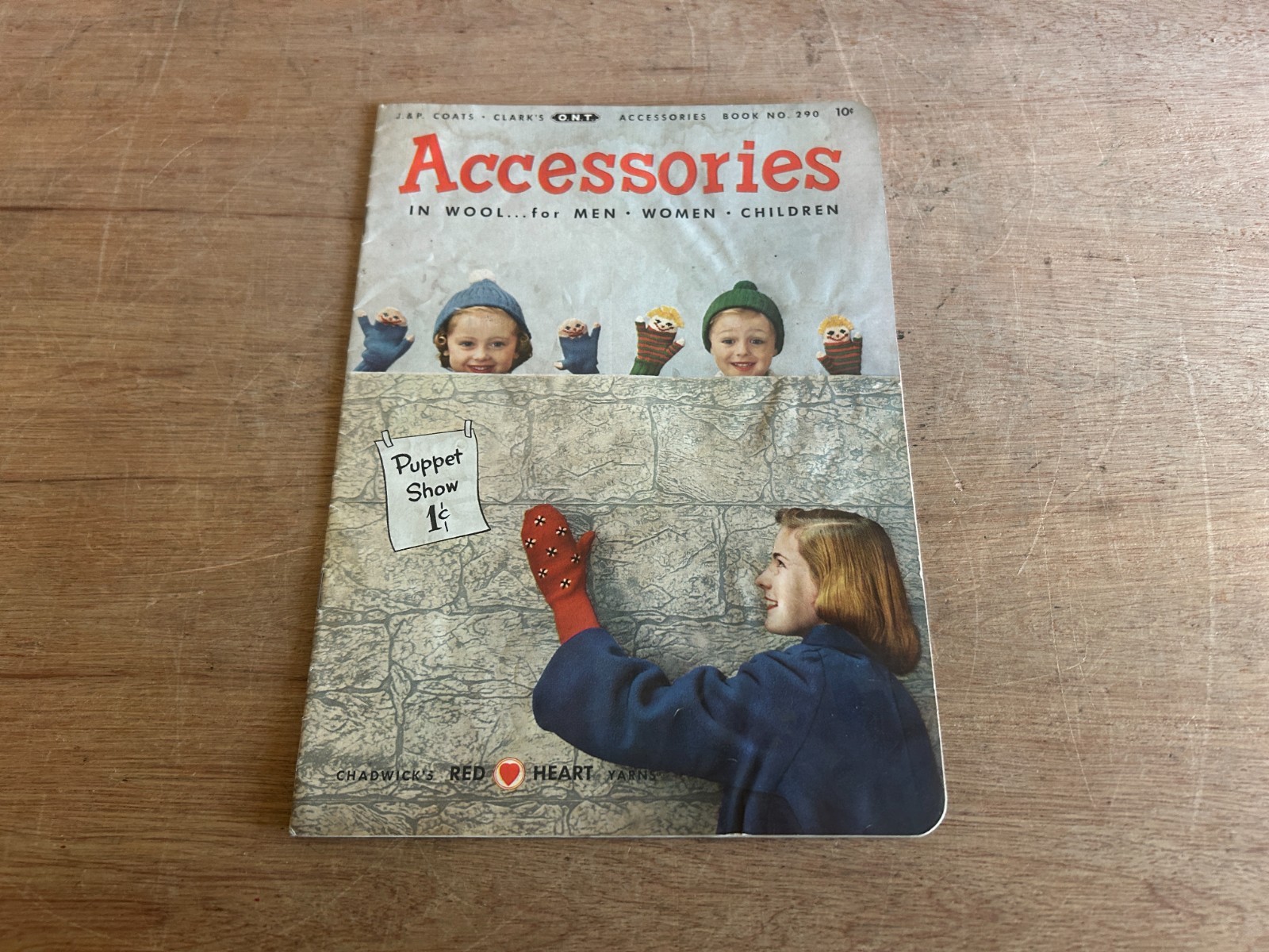 Chadwick's Red Heart Yarns Catalog Accessories Booklet 1952 No. 290 Vintage