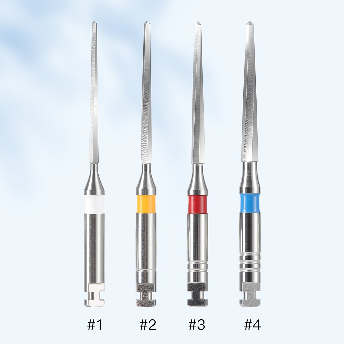 Dental Endodontic F Drill Reamers Fiber Post Drills Reamer 32mm 1-4# AZDENT
