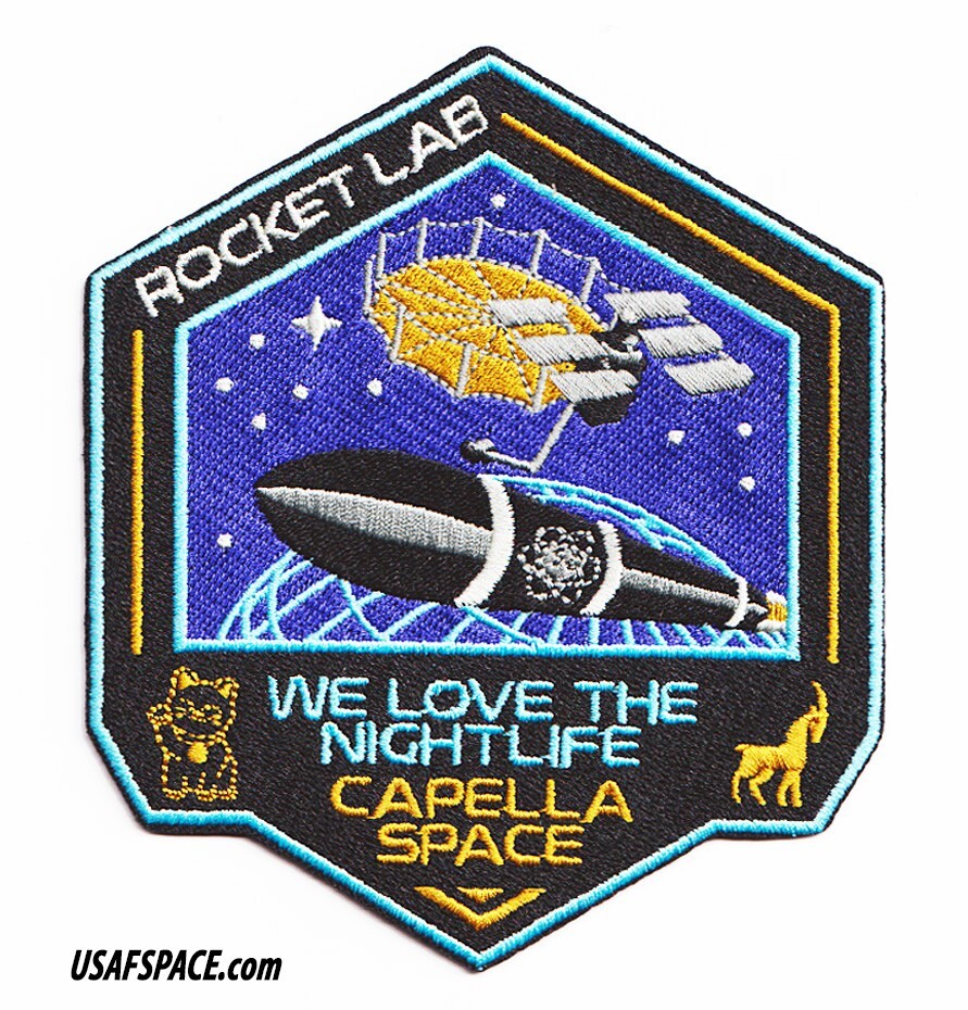 ROCKET LAB 40-WE LOVE THE NIGHTLIFE-ELECTRON Launch-CAPELLA SPACE Mission PATCH