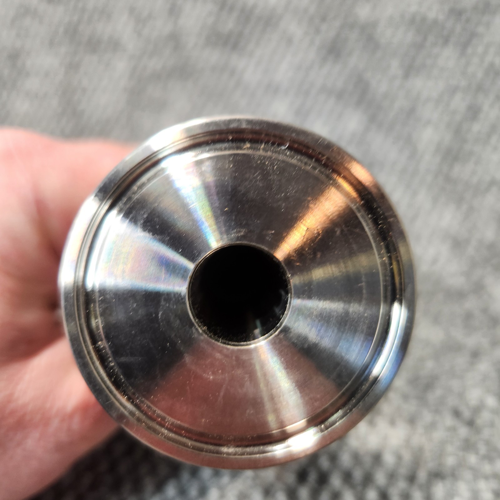 QiiMii Stainless Steel 1.5" Tri-Clamp Diffusion Stone 2 Micron Aeration Stone