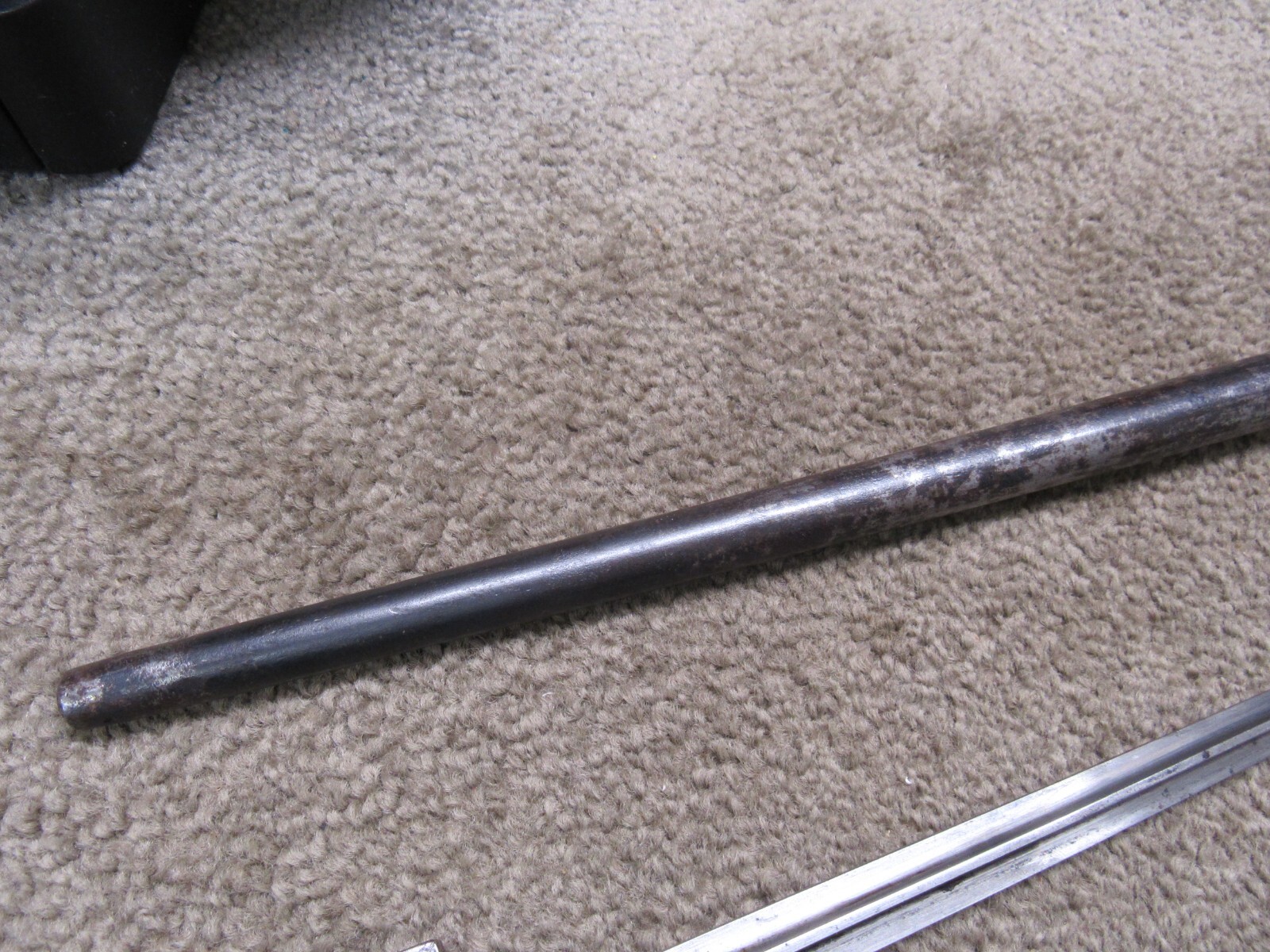 French M1886 Lebel Bayonet & Scabbard Shortened For WW1 Brass Grips