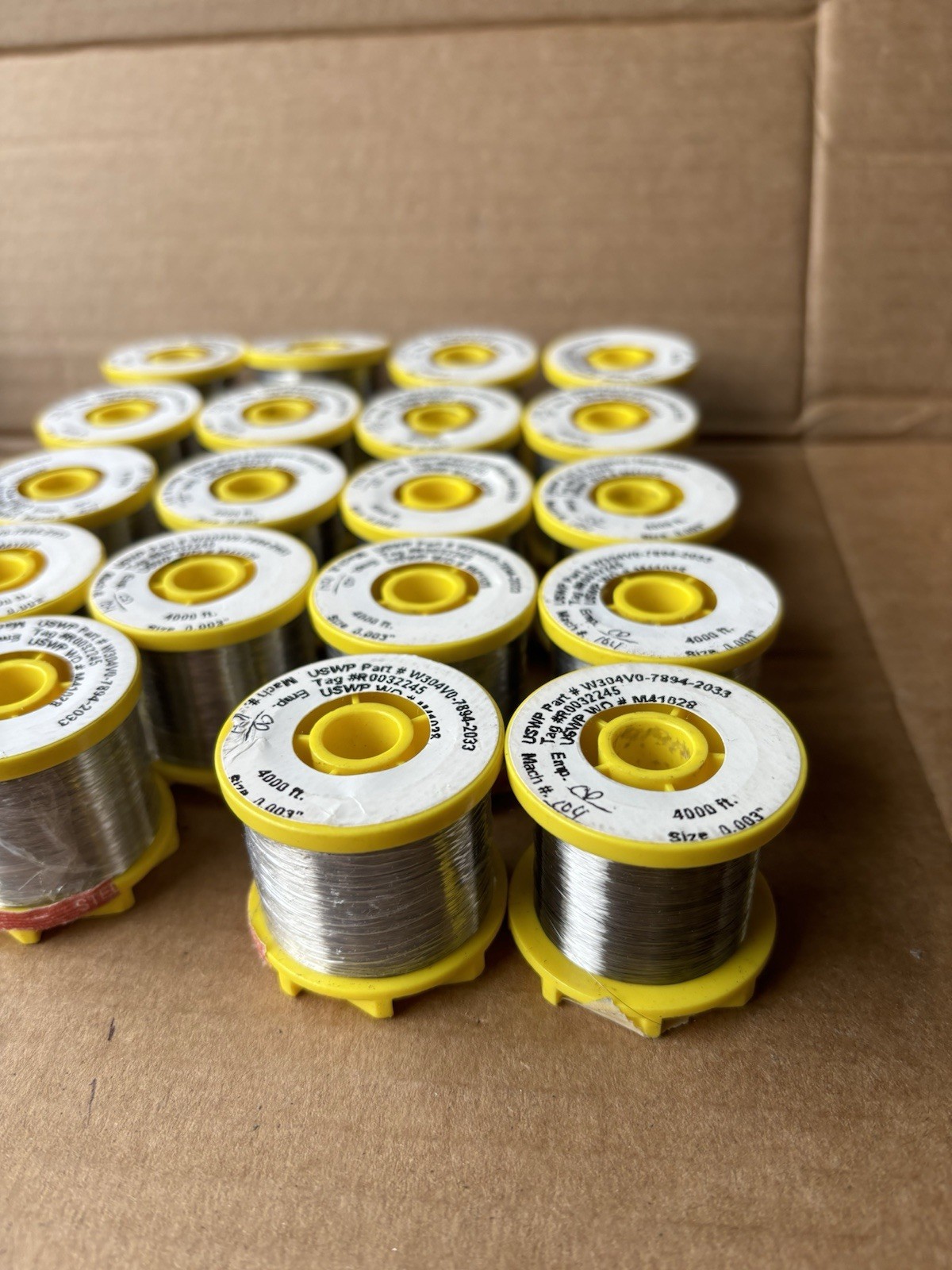 Ultra-Fine Stainless Steel Wire #1– USWP PART#W304V0-7894-2033 / R0032245 4000FT