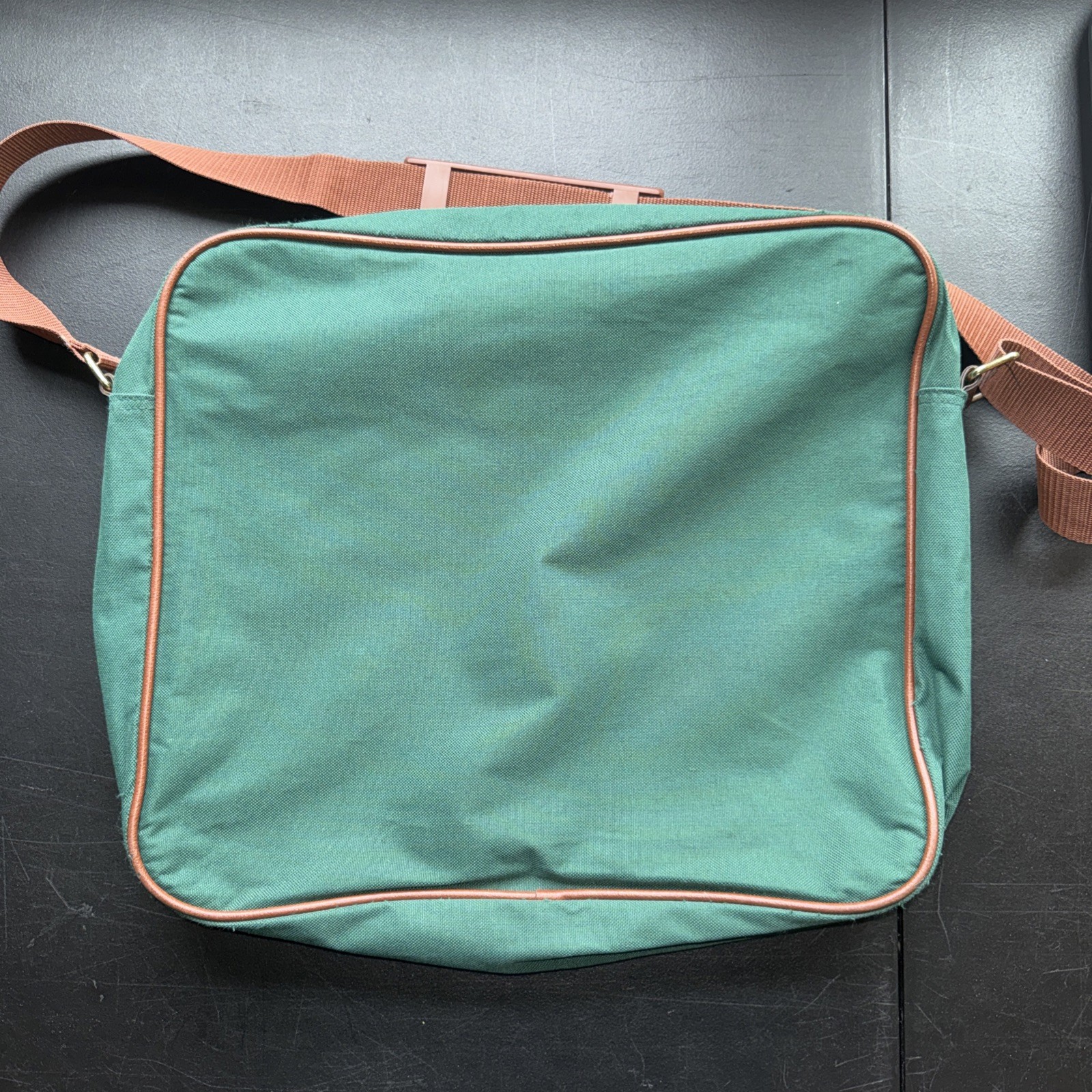 Polo Ralph Lauren Vintage Hunter Forest Green Canvas Computer Bag Messenger Bag