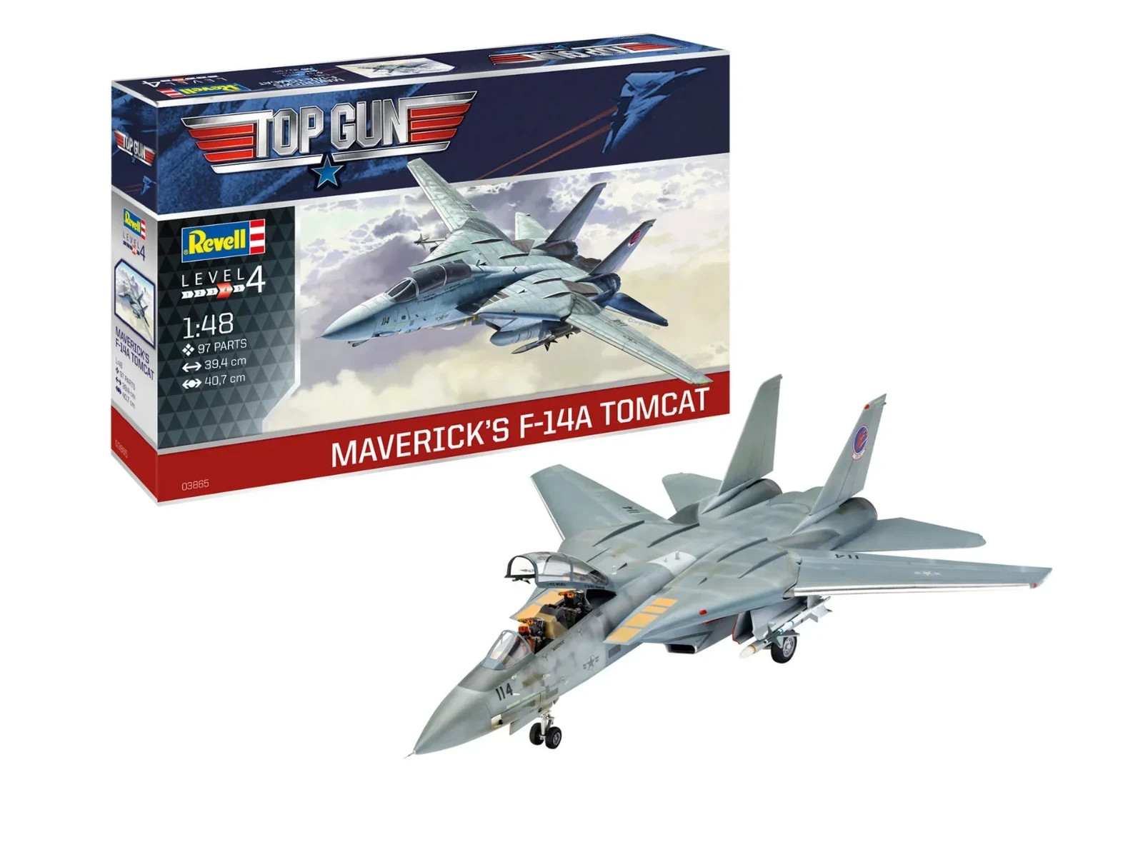 Revell Maverick's F-14 Tomcat 1/48 Model Plane Kit