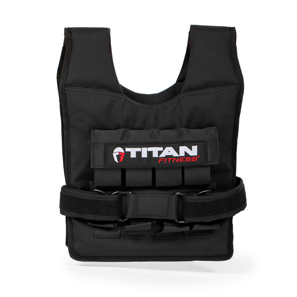 Titan Fitness Elite Series 40 LB Adjustable Weight Vest, (16) 2.5 LB Ingots