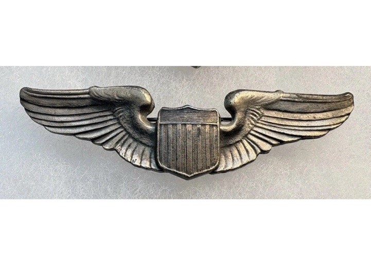 5 WWII / Prewar 1930’s USAC USAAF Full Size Sterling Silver Pilot Wings