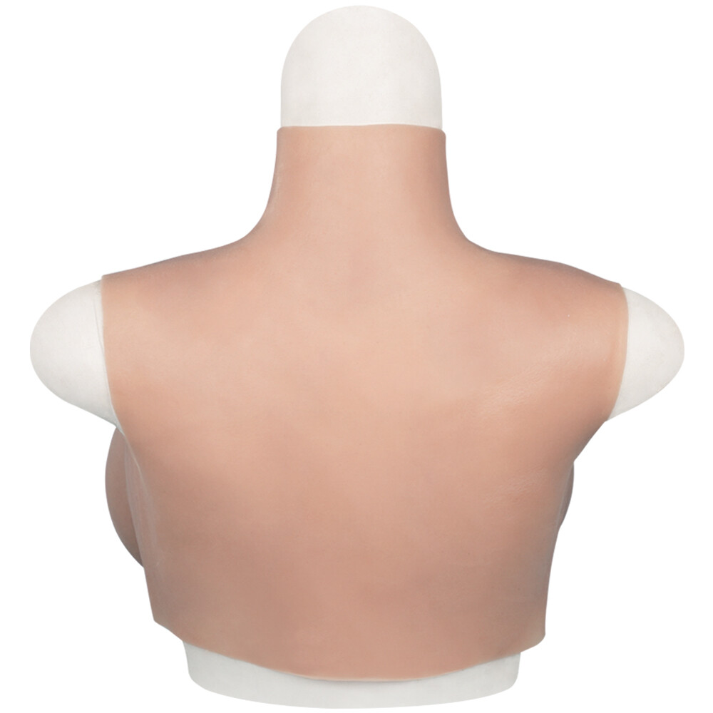 Silicone Crossdresser Breast Forms Breastplates Drag Queen Fake Boobs B-H Cup