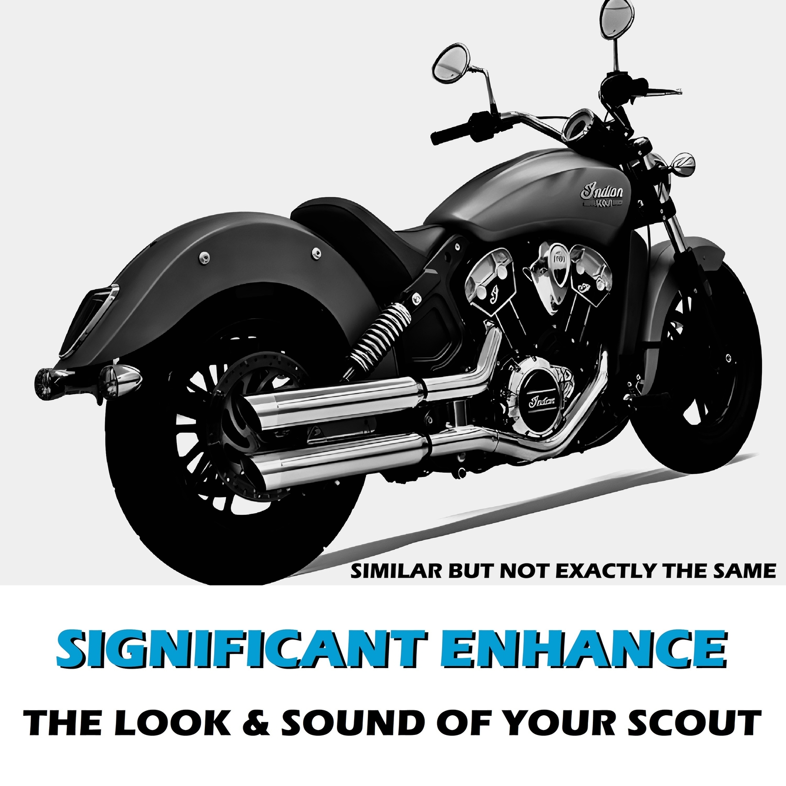 3.0'' Slip Ons for Indian Scout Exhaust, Amazing Sound for Indian Scout Muffler
