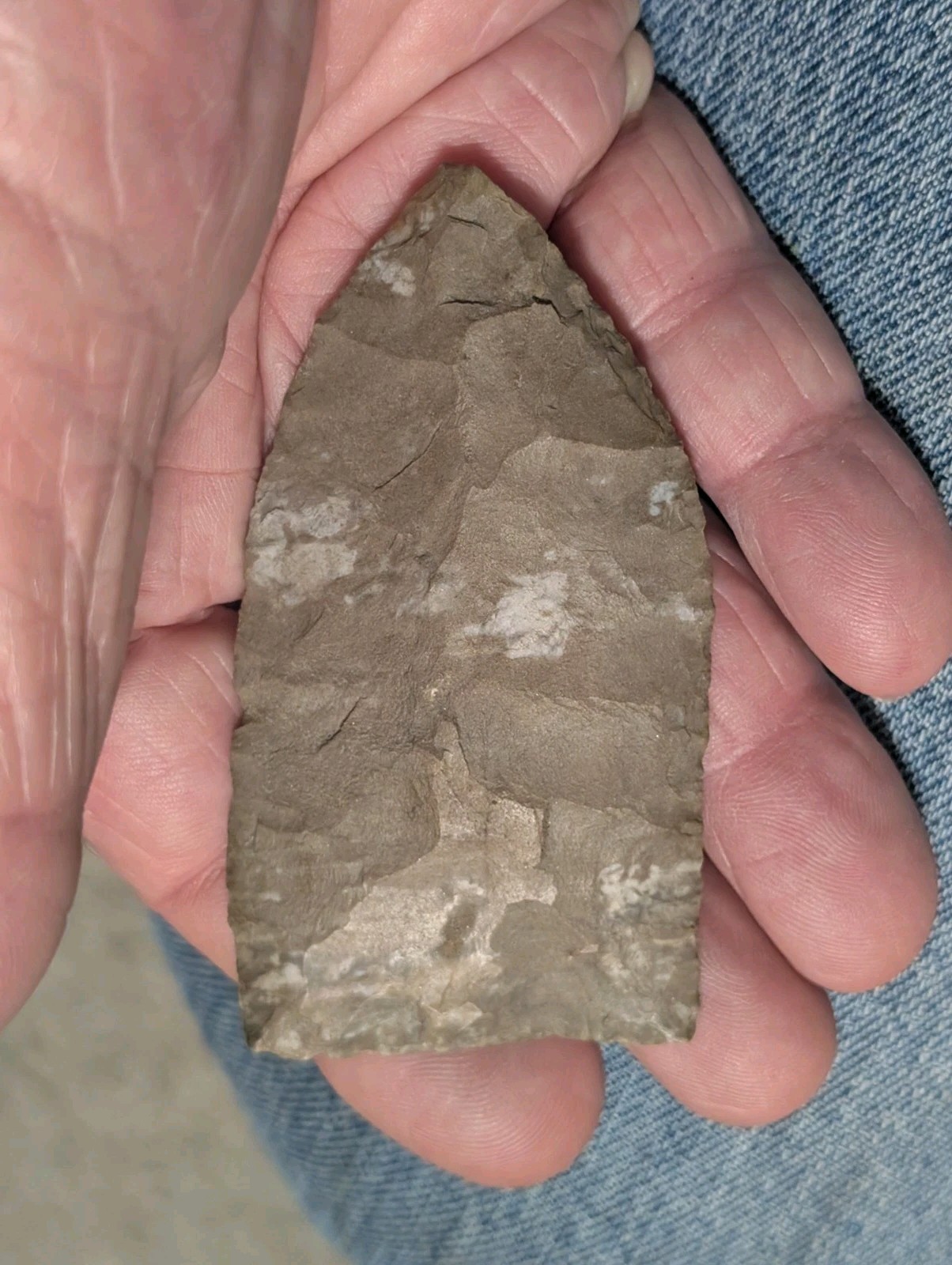 Great Copena Triangular, 3 7/16", N Ctrl AL, Ft Payne Chert, Authentic Arrowhead