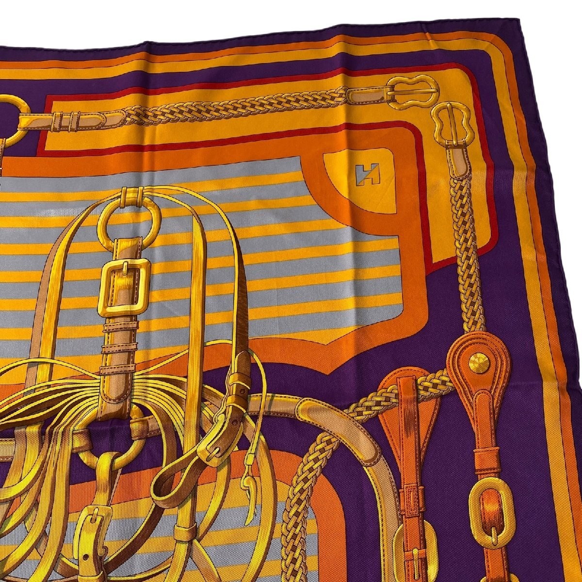 Hermes Carre 70 Losange Multicolor Silk Square Scarf