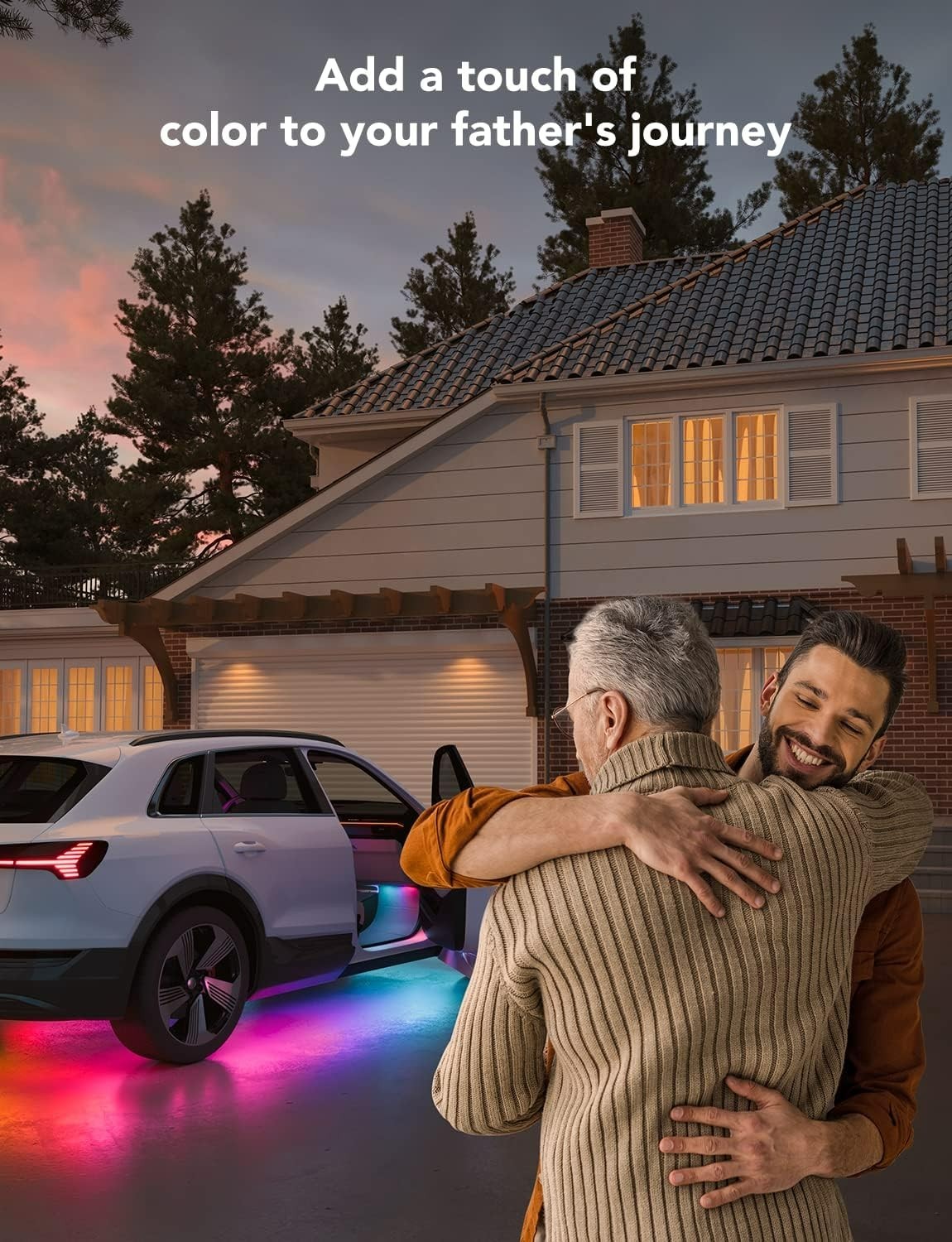 Car Underglow Lights, 8 pcs RGBIC Under Car Lights with 16 Million Colors and 45