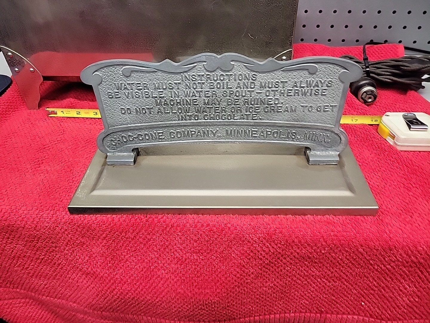 CHOC-CONE COMPANY ICE CREAM CHOCOLATE DIP MACHINE 5 CENT